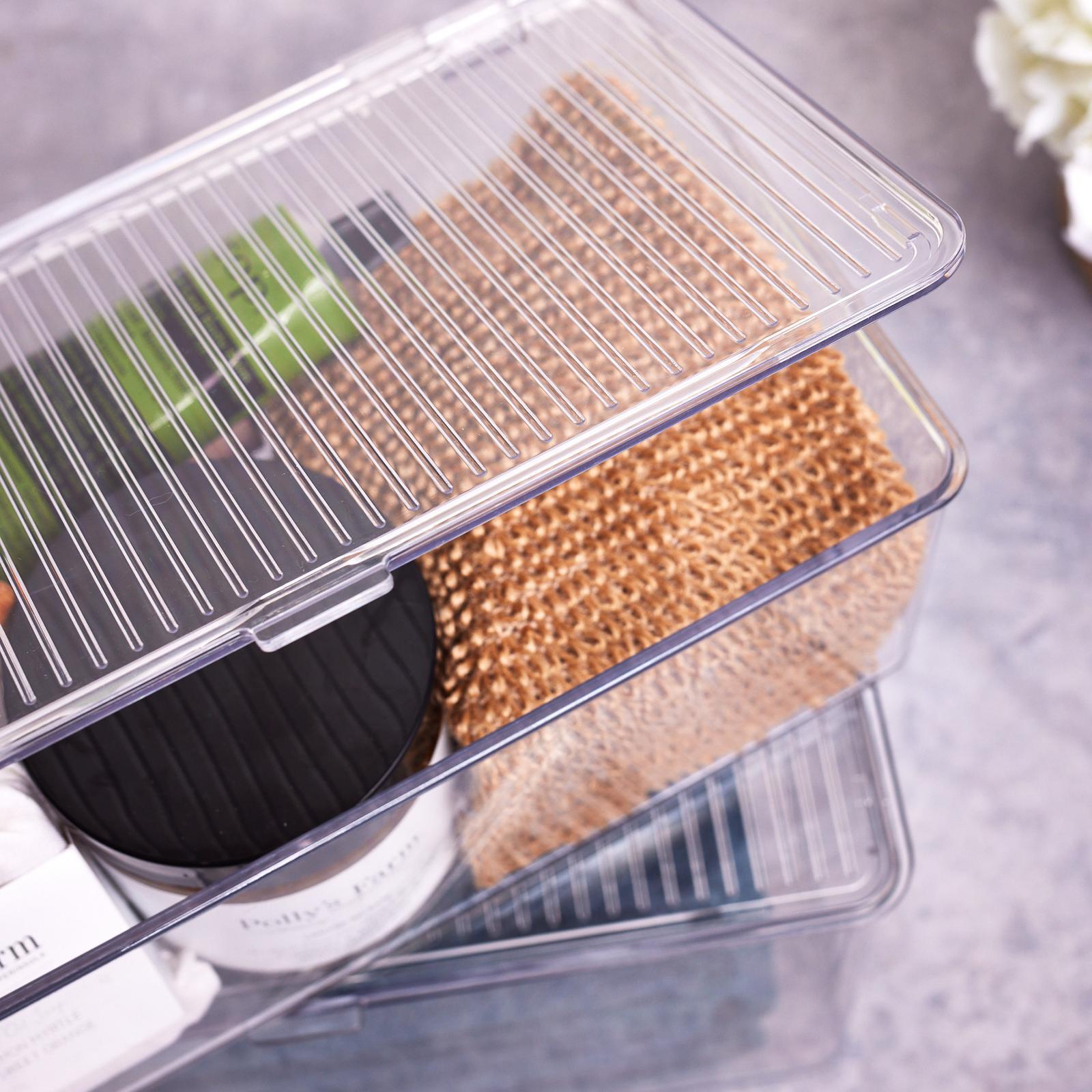 Boxsweden 1.6L Clear Crystal Hinged Storage Container Bunnings Australia