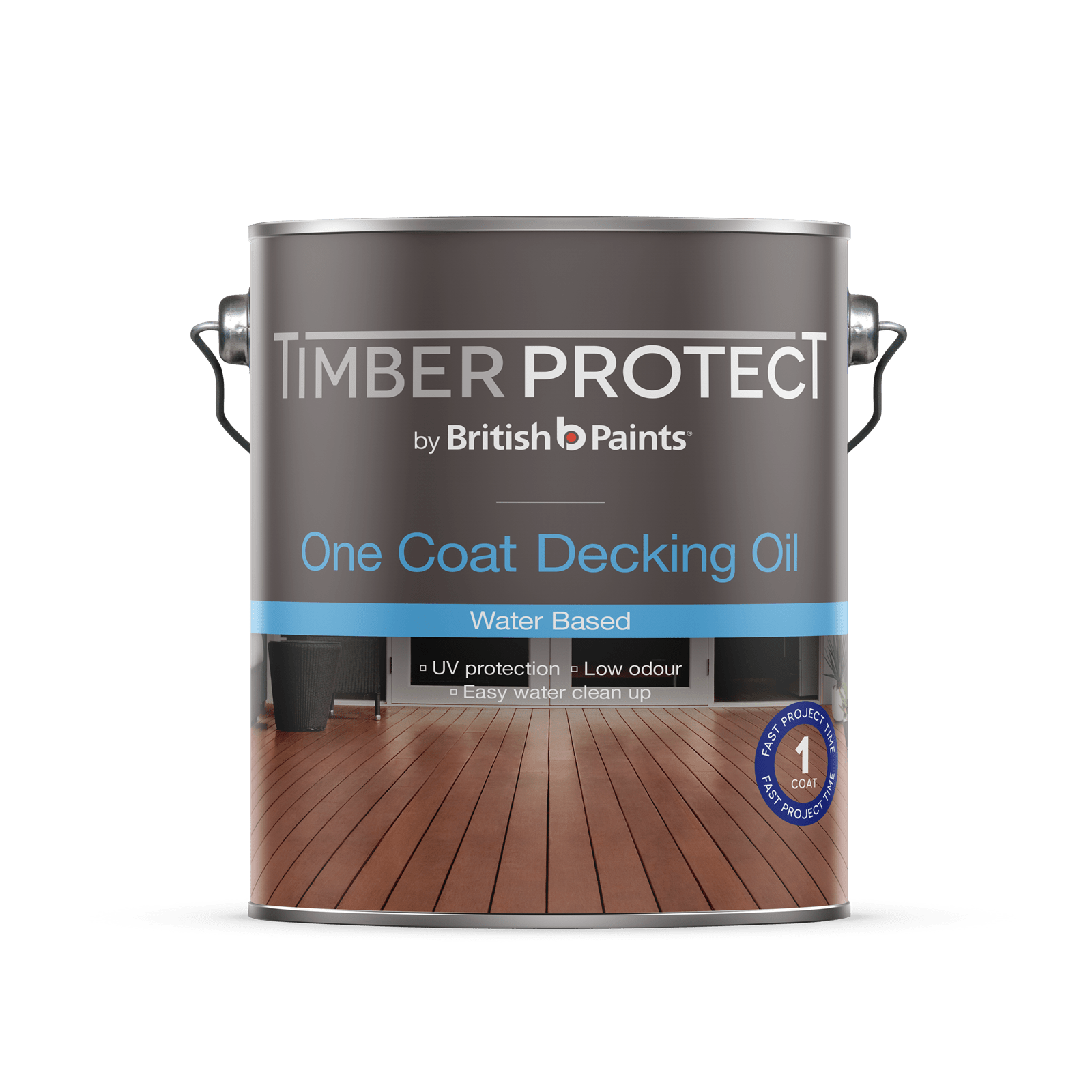 Timber Protect 4L One Coat Water Based Decking Oil Bunnings Australia