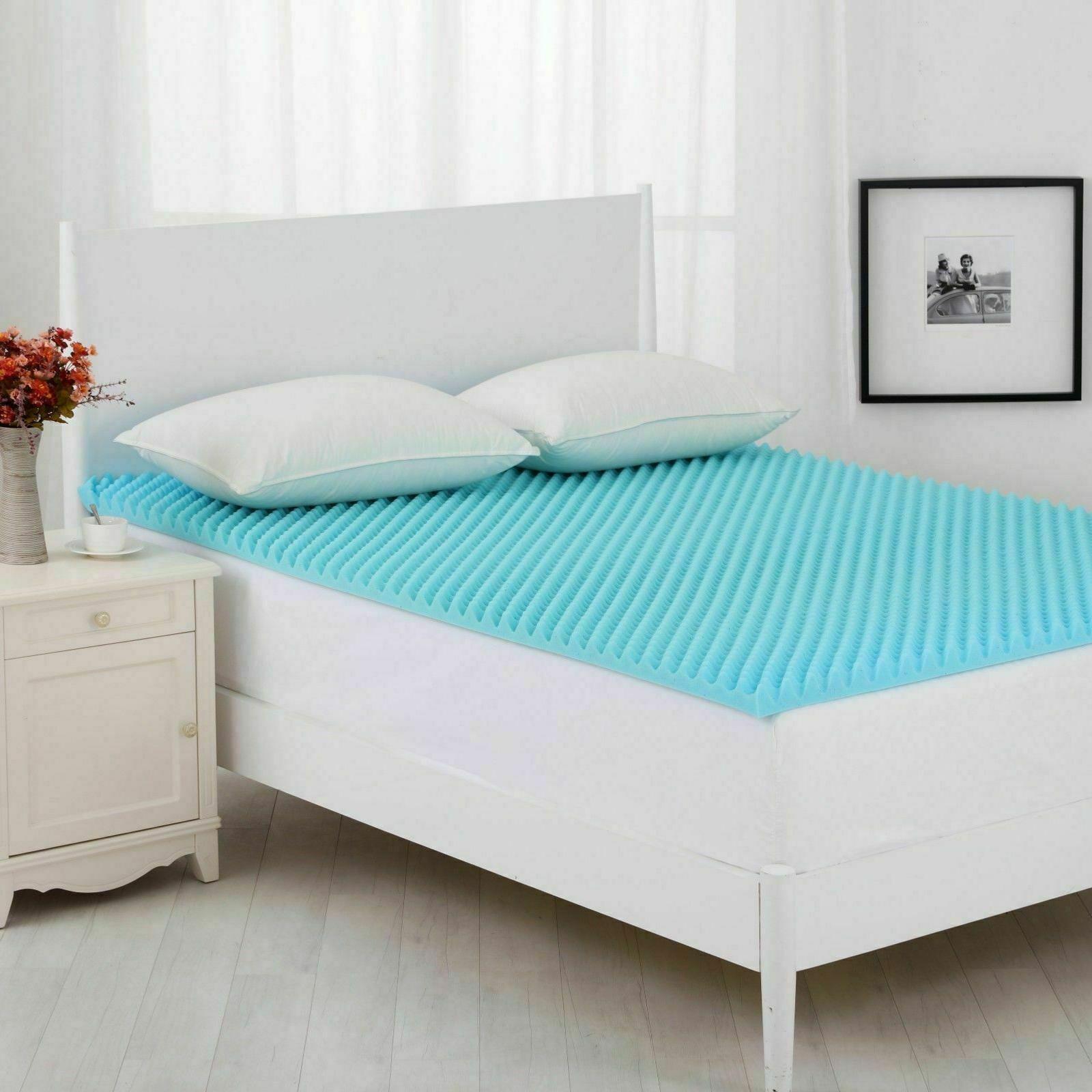 Dreamaker Gel Infused Convoluted Memory Foam Underlay Queen Bed