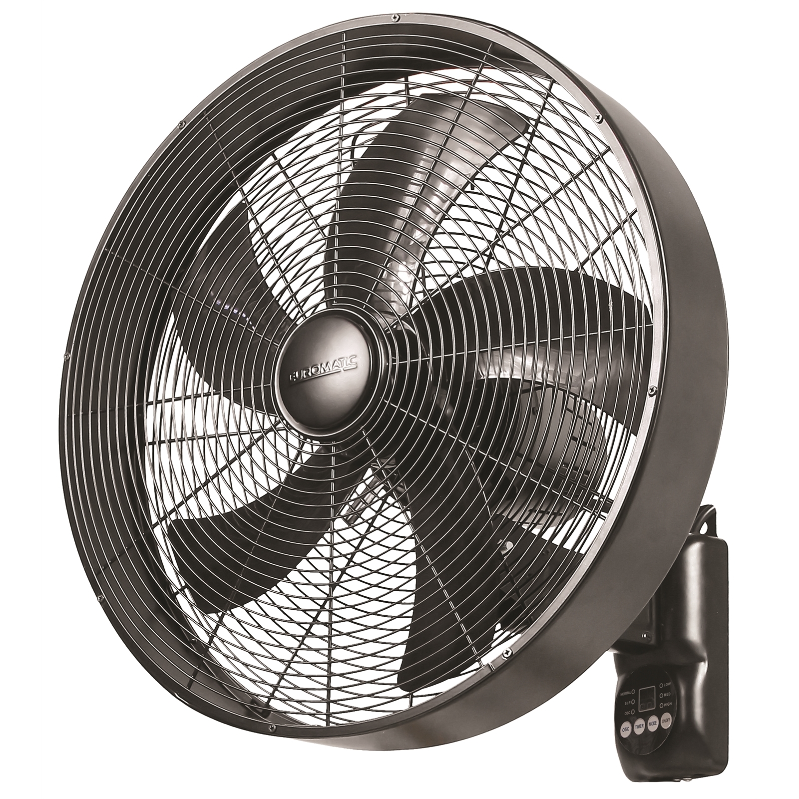 Euromatic 40cm Matte Black Drum Wall Fan Bunnings Australia