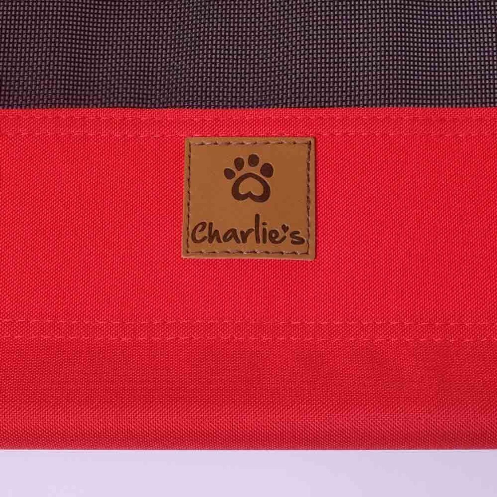 Charlies Elevated Pet Bed With Tent Red (Small, Medium, Large, Extra