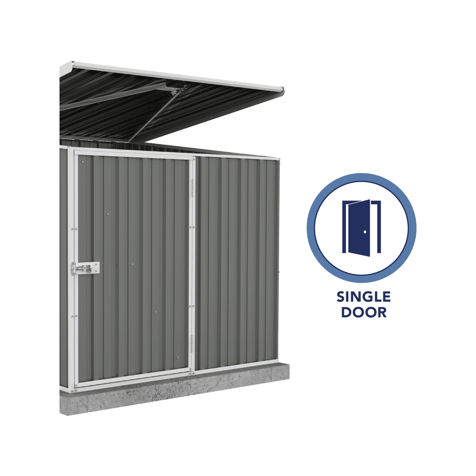 Absco Sheds 1.52 x 1.52 x 1.49m Pool Pump Cover Woodland Grey