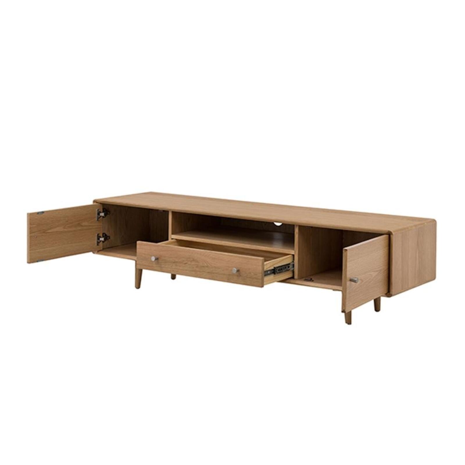 Niche Wooden TV Stand Entertainment Unit Scandinavian Design Natural