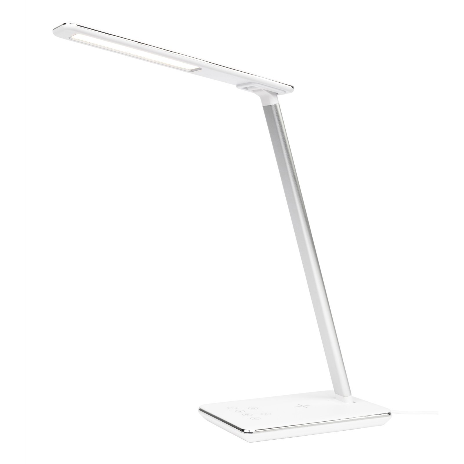 Brilliant White Colombo LED Desk Lamp With Wireless Phone Charger