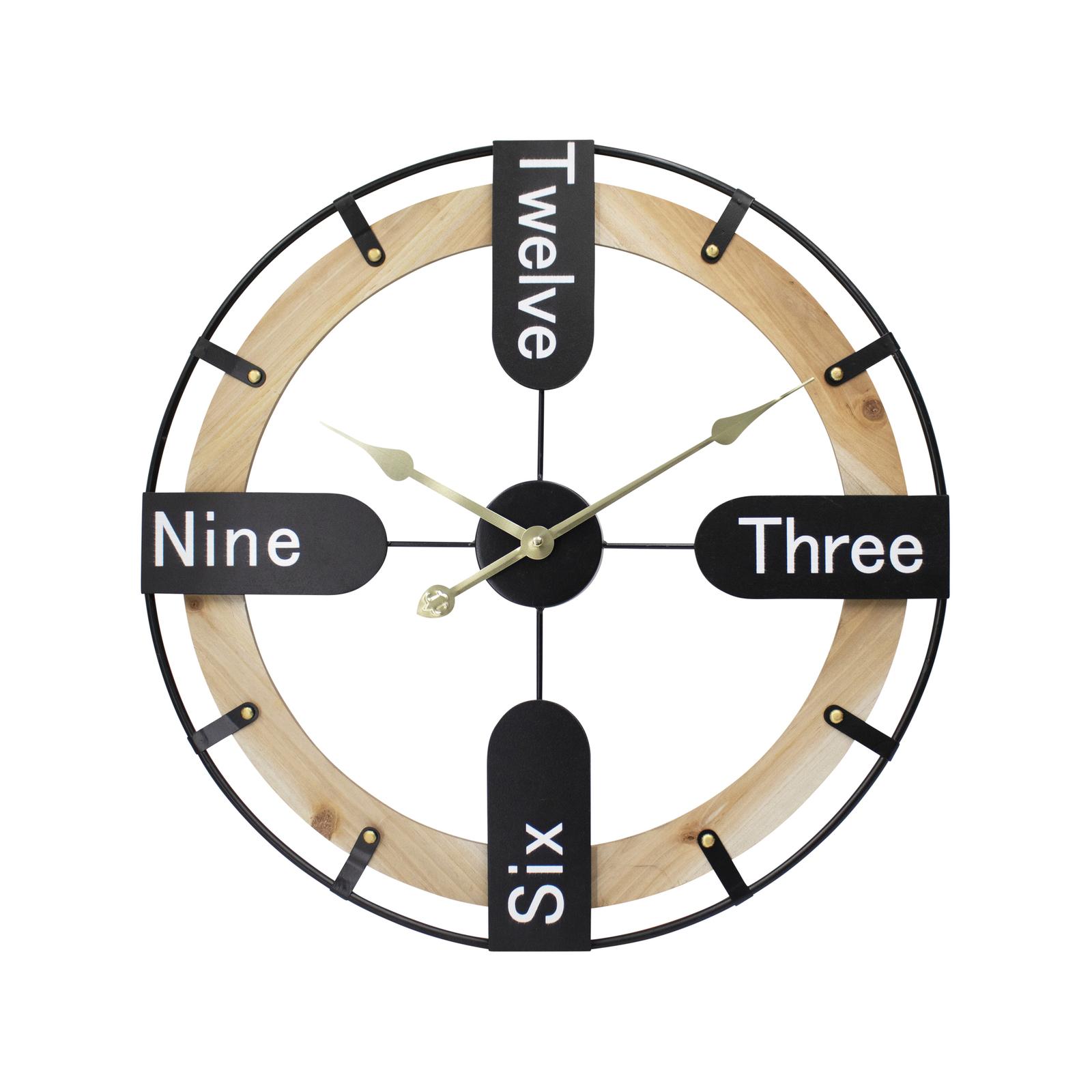 Toki Andrew 60cm Silent Wall Clock Bunnings Australia
