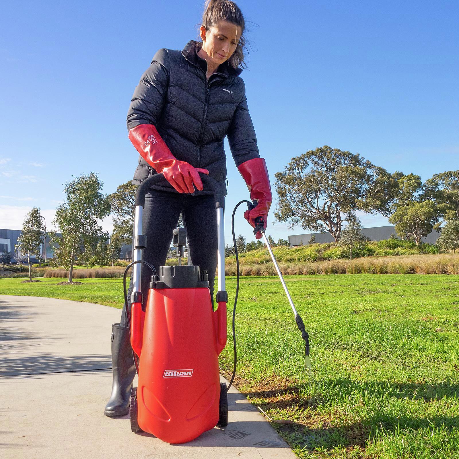 Silvan 13L Heavy Duty Trolley Sprayer Bunnings Australia