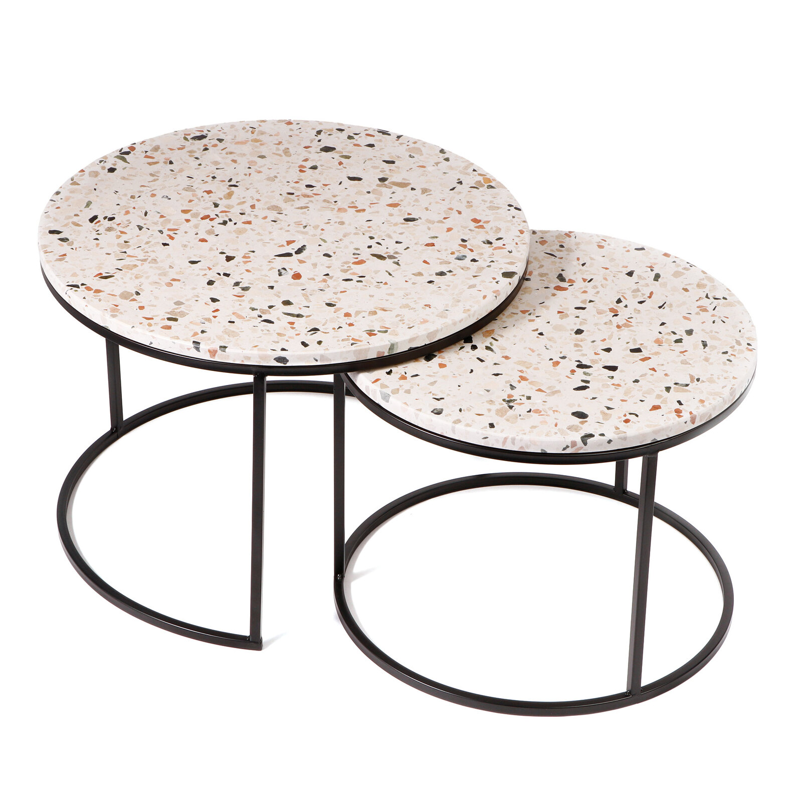 Cooper & Co. Hoskin Terrazzo Nesting Table Set of 2 Bunnings Australia