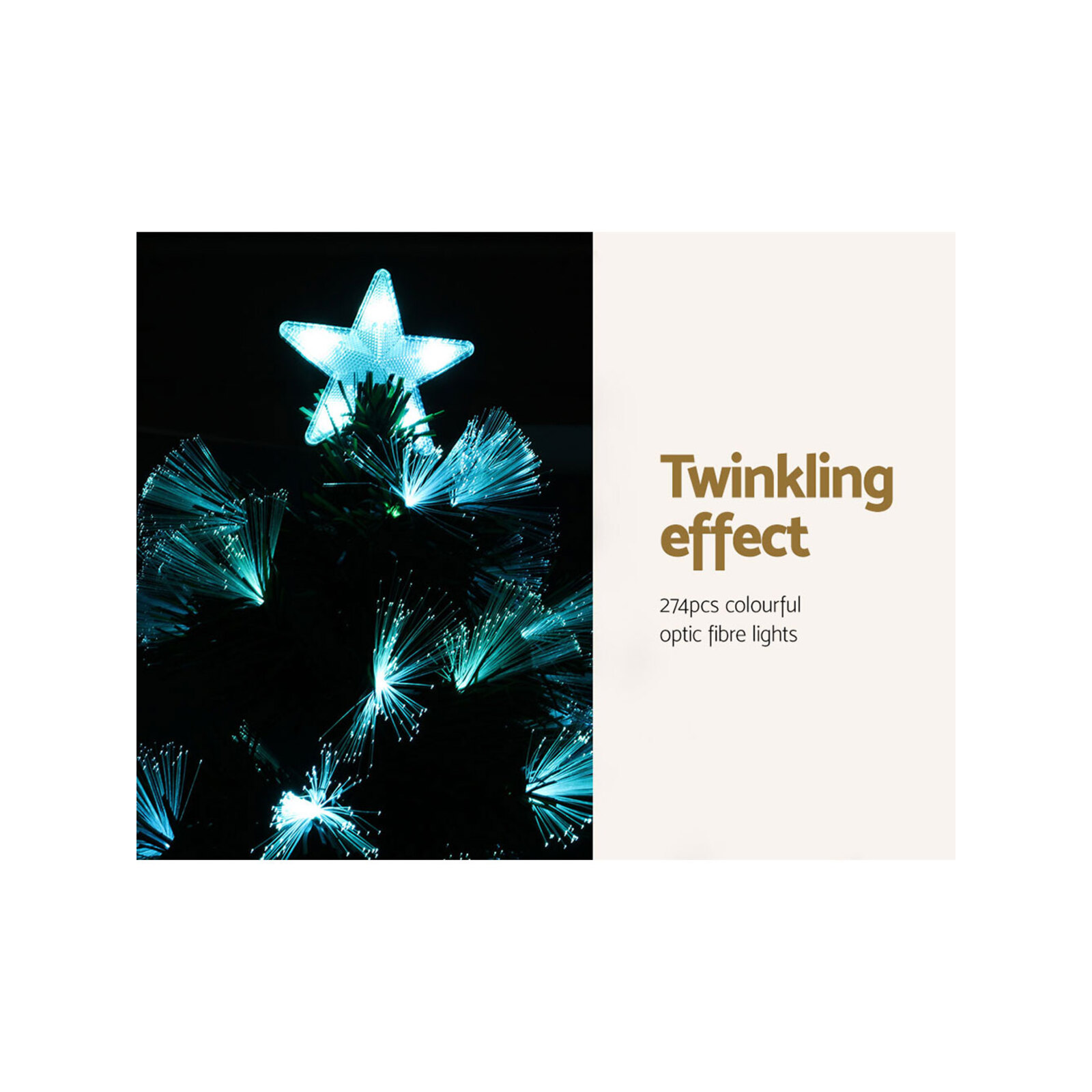 Jingle Jollys Christmas Tree 2.1M 7FT LED Xmas Multi Colour Lights