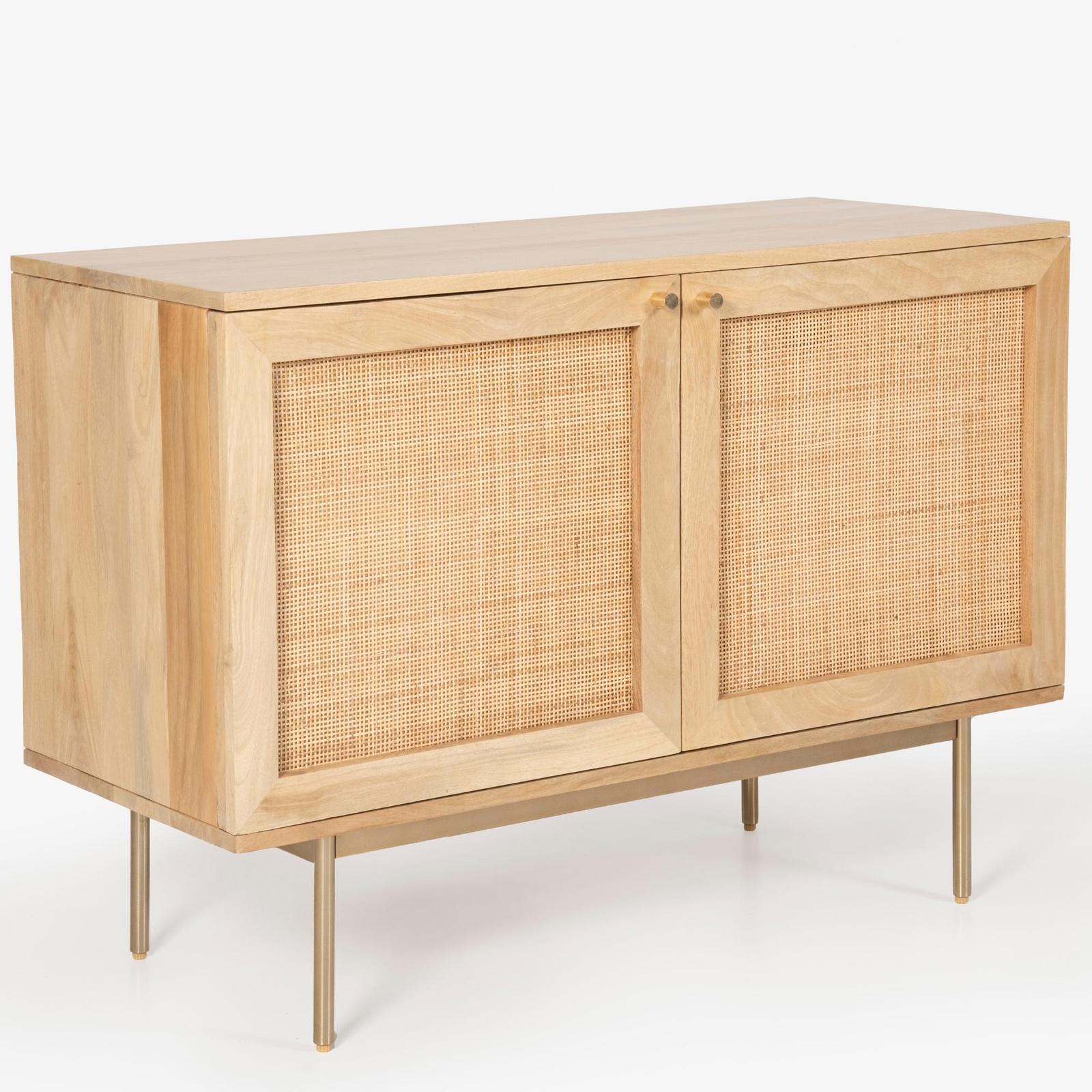 Martina Buffet Table Sideboard 100cm 2 Door Solid Mango Wood Storage