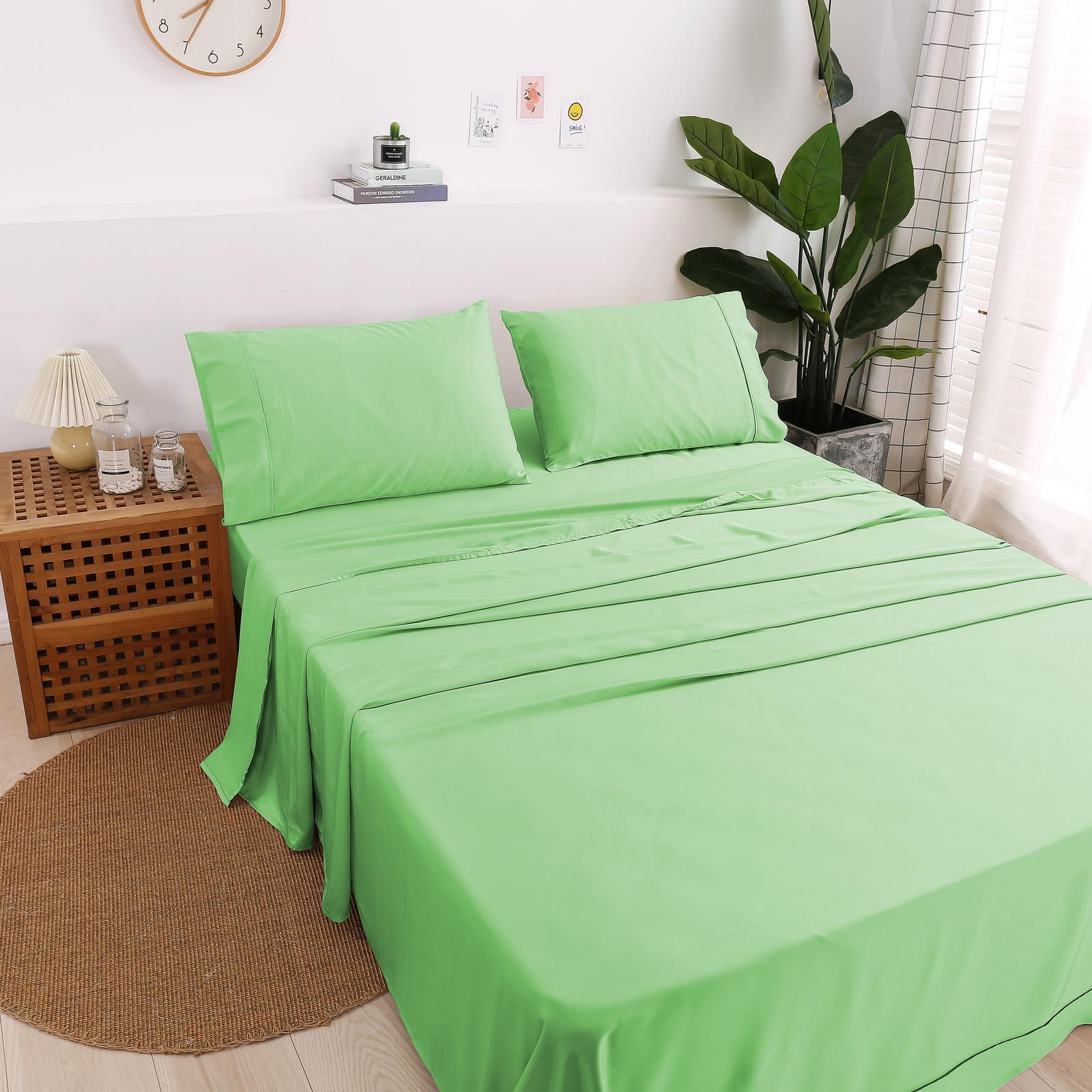 Natural Home Bamboo Sheet Set Sage King Single Bed Bunnings Australia