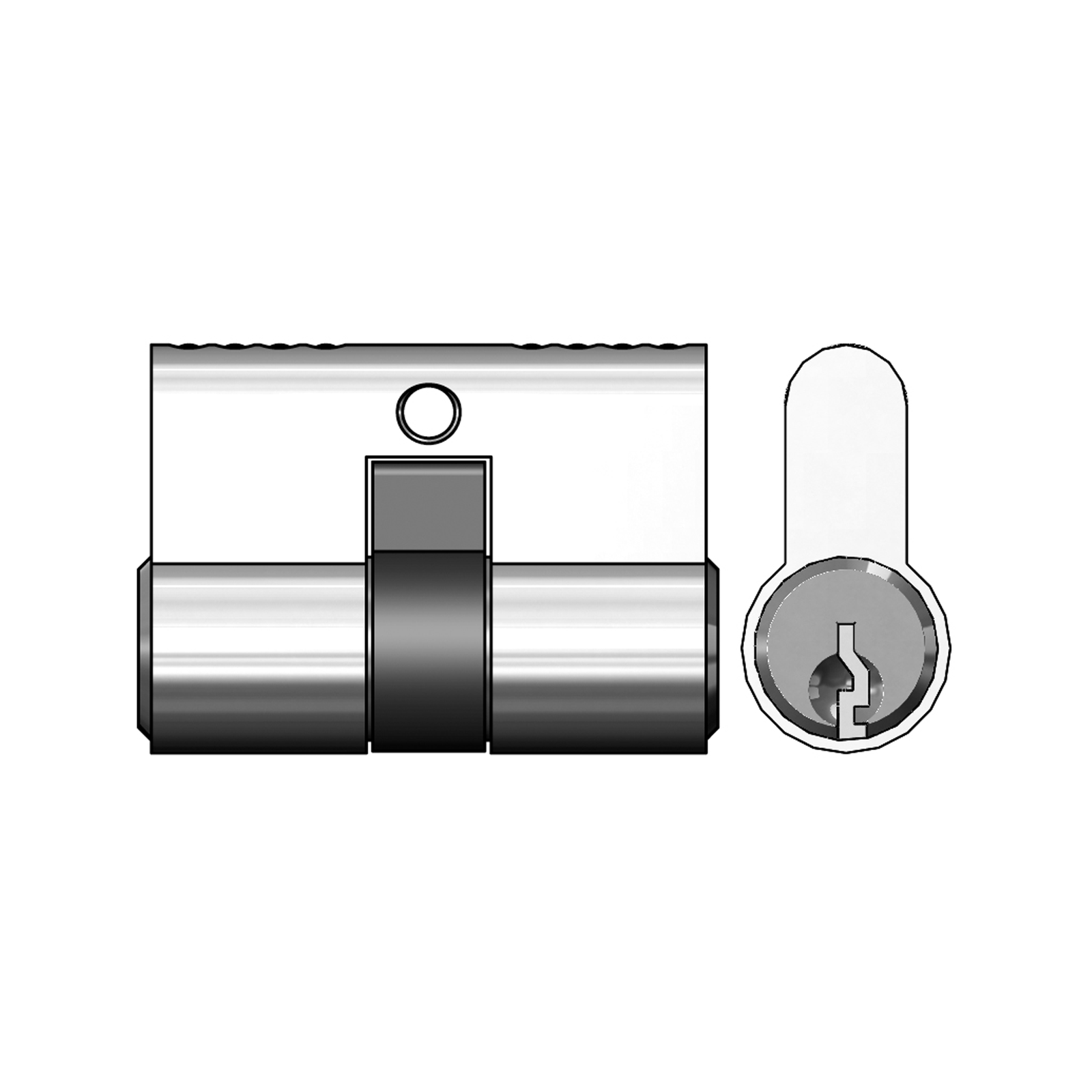 Rolltrak 50mm Chrome High Security Cylinder Lock Bunnings Australia