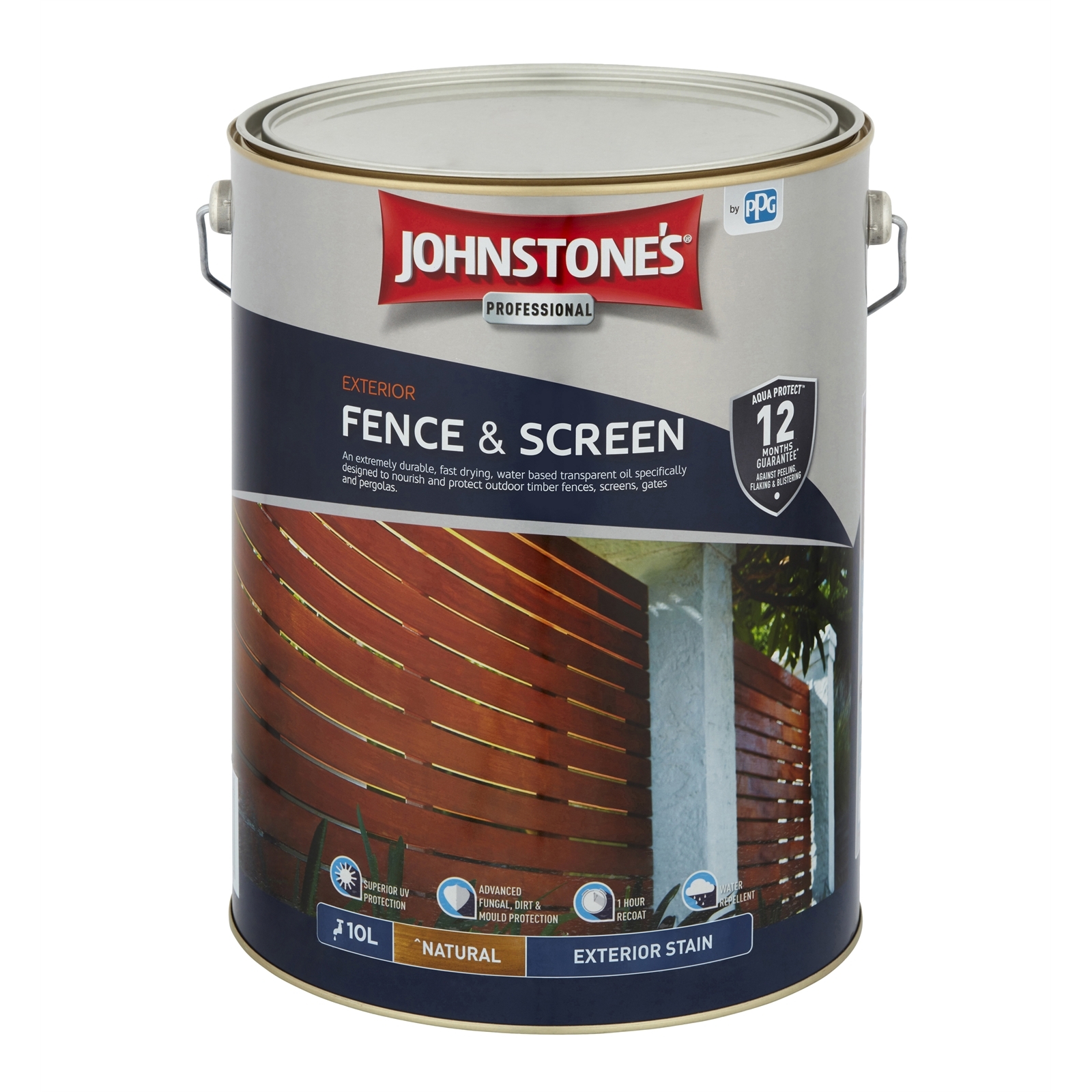 Johnstone's 10L Natural Fence And Screen Oil Exterior