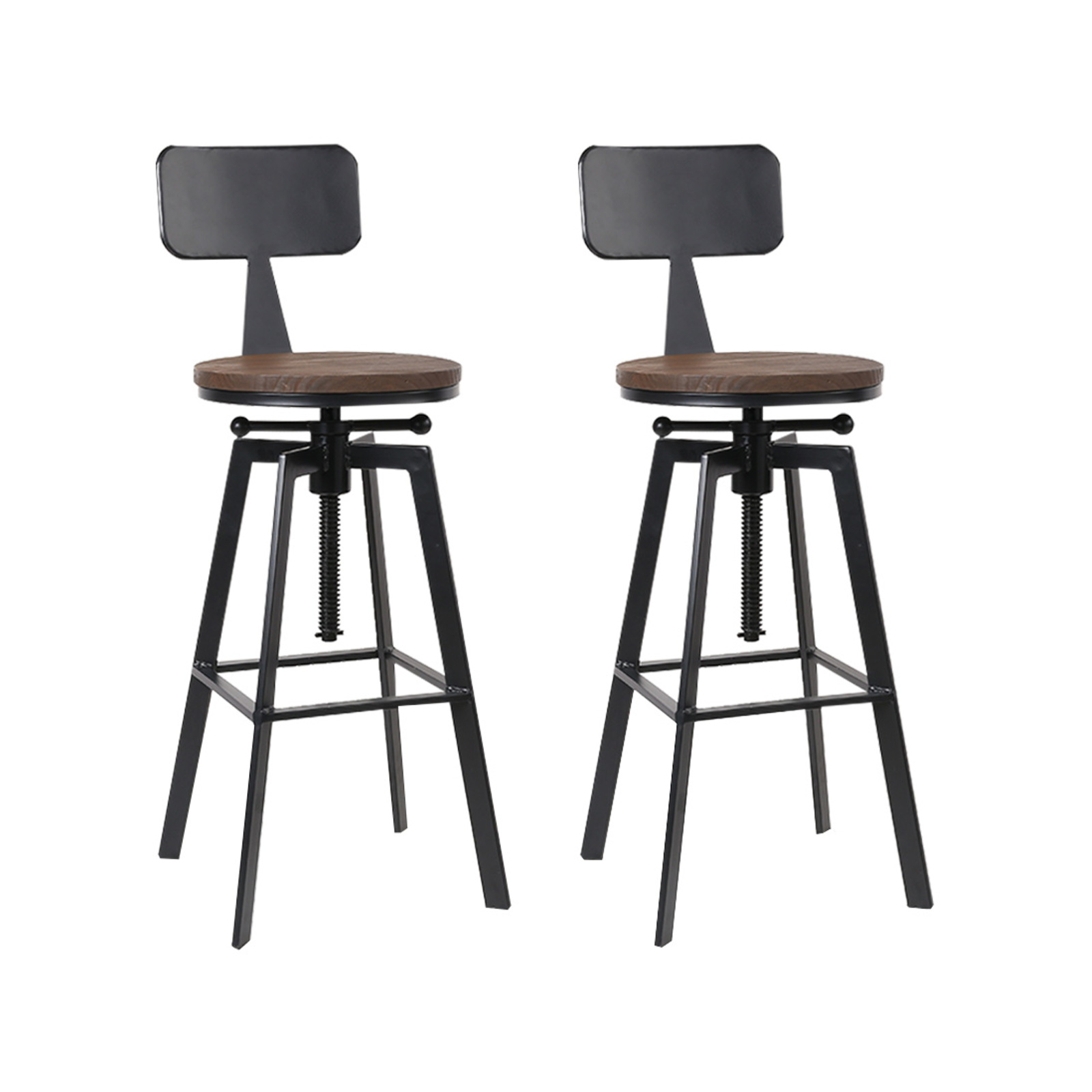 Artiss Bar Stools Kitchen Stool Barstool Vintage x2 ANGUS Bunnings