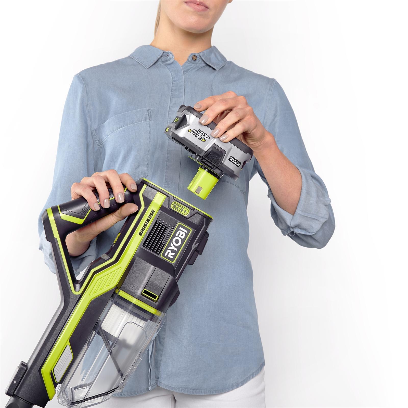 Ryobi 18V ONE+ Brushless Stick Vac Skin Only Bunnings New Zealand