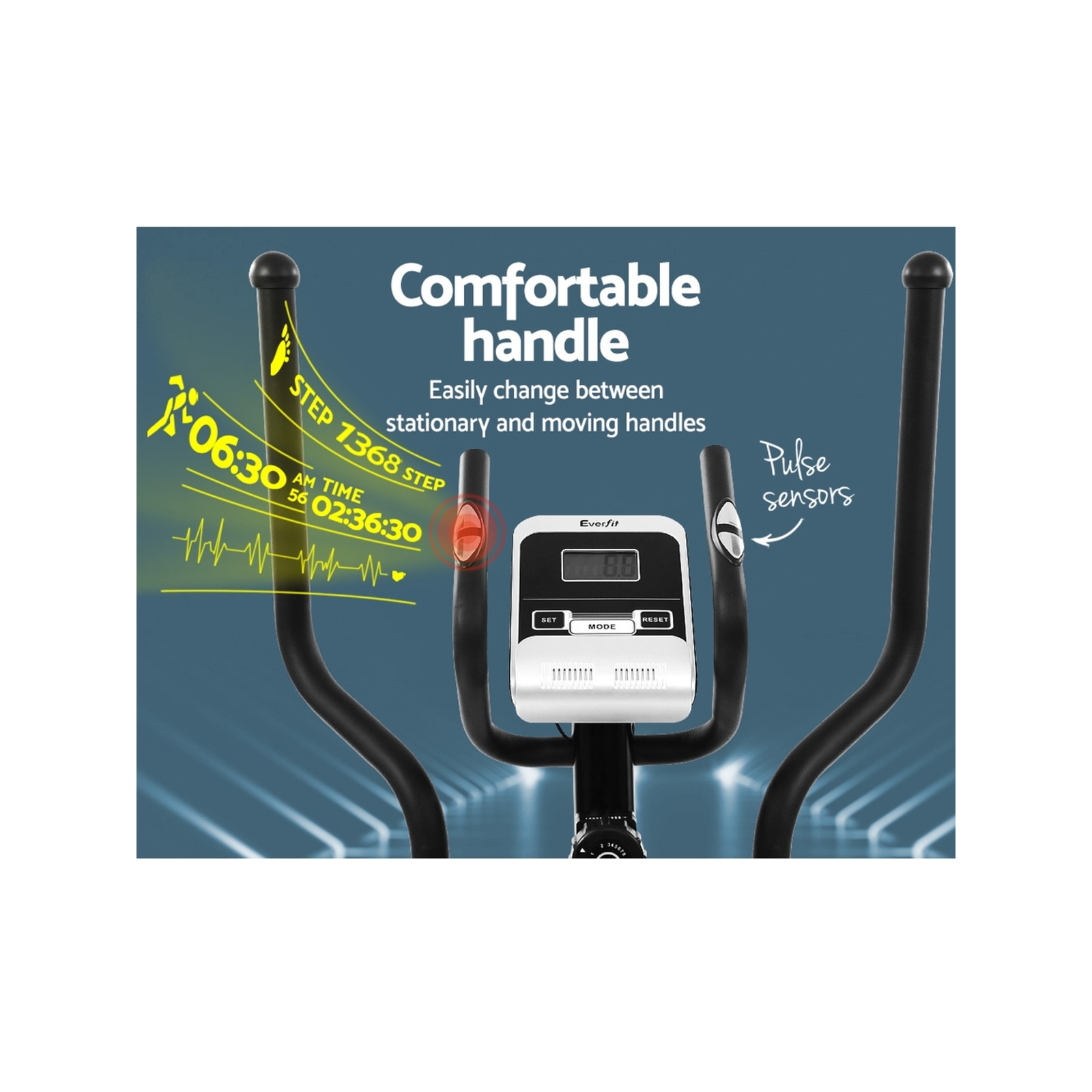 Everfit Exercise Bike Elliptical Cross Trainer Bicycle Bunnings Australia