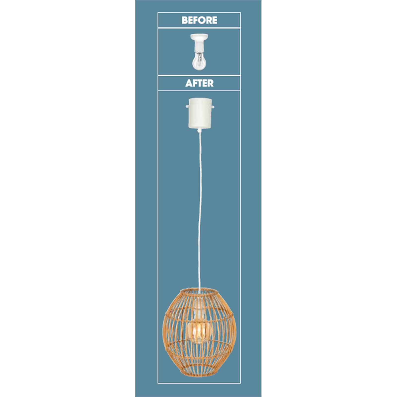 Brilliant Yorkes Bamboo Natural DIY Pendant Light Bunnings Australia