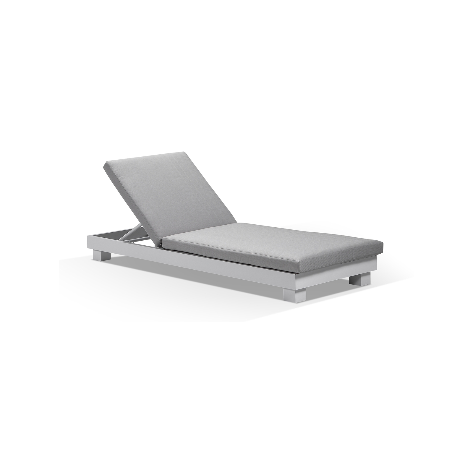 Outdoor Santorini Outdoor Aluminium Sun Lounge In White