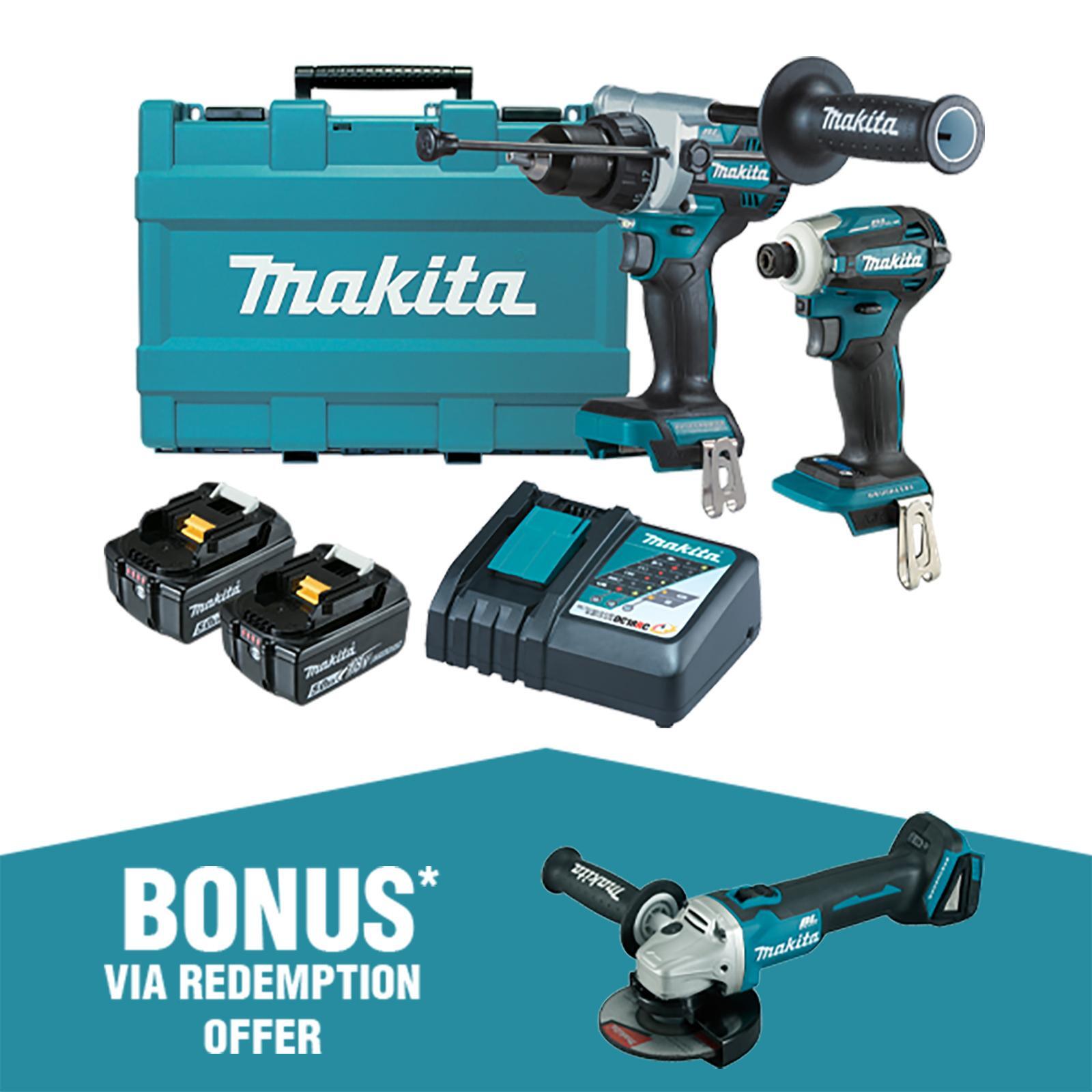 Makita 18V 2 Piece Brushless Combo Kit Bunnings Australia