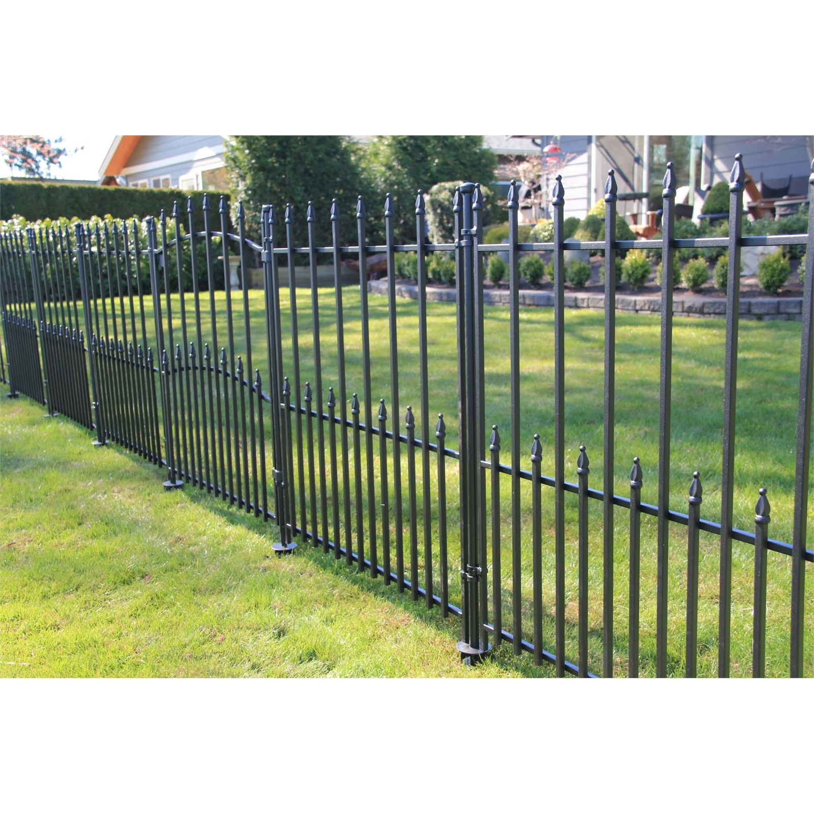 Peak 860mm Black NoDig Fencing Sheffield Fence Panel Bunnings Australia