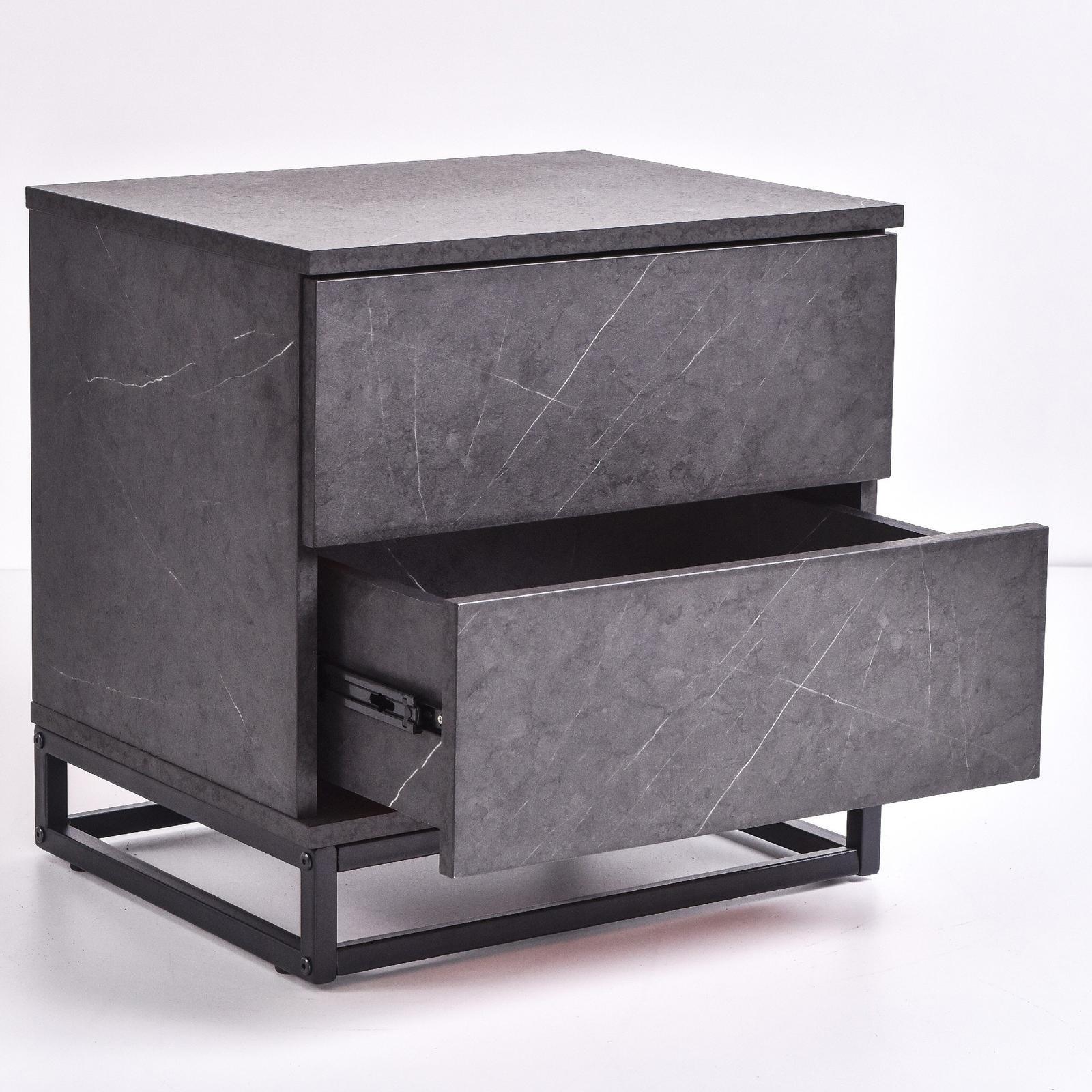 Margo Grey Stone Bedside Table Bunnings Australia