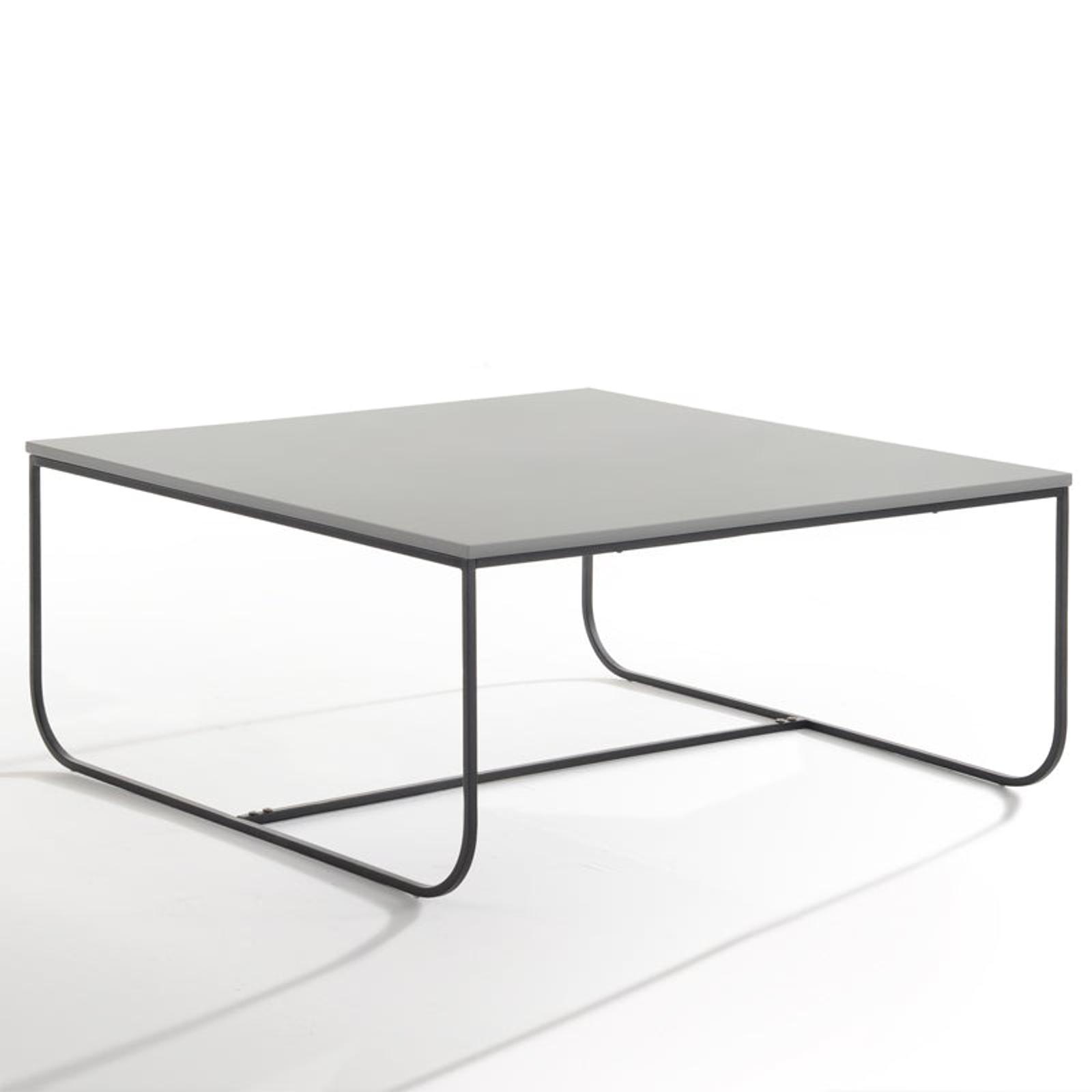 MARIT Coffee Table 90cm Grey + Black Metal Bunnings Australia