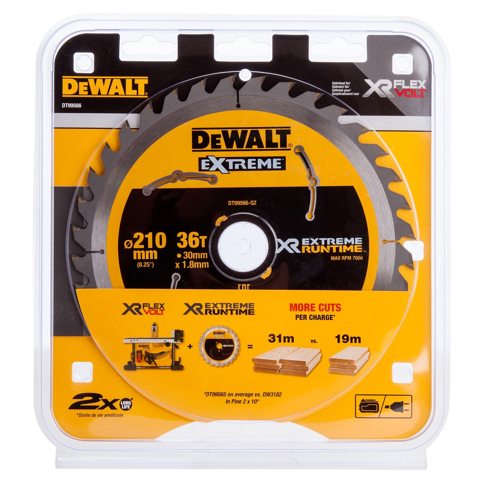 DeWALT 210mm 36T Extreme Runtime Table Saw Blade Bunnings Australia