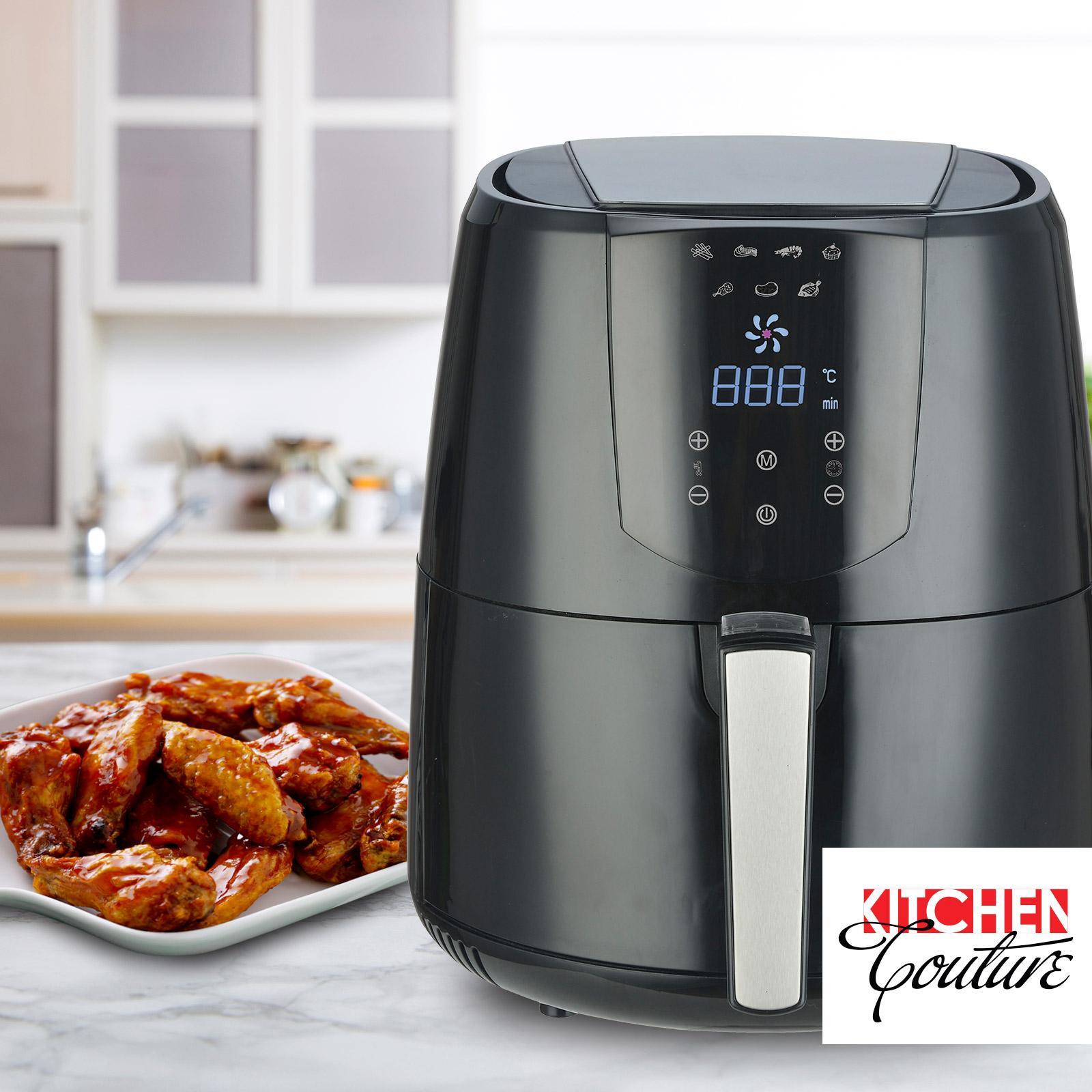 Kitchen Couture 4.2 Litre Air Fryer Digital Display Black 1400W Healthy