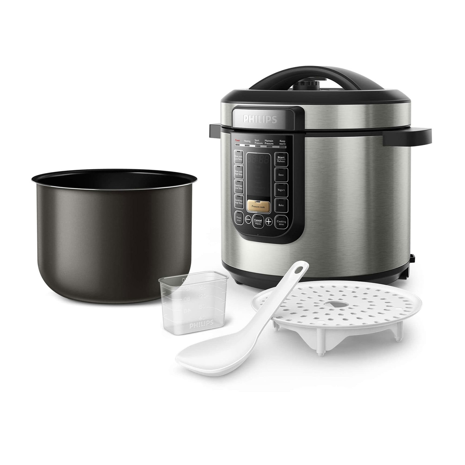 Philips Viva Collection All in One Cooker 6L Silver Bunnings Australia
