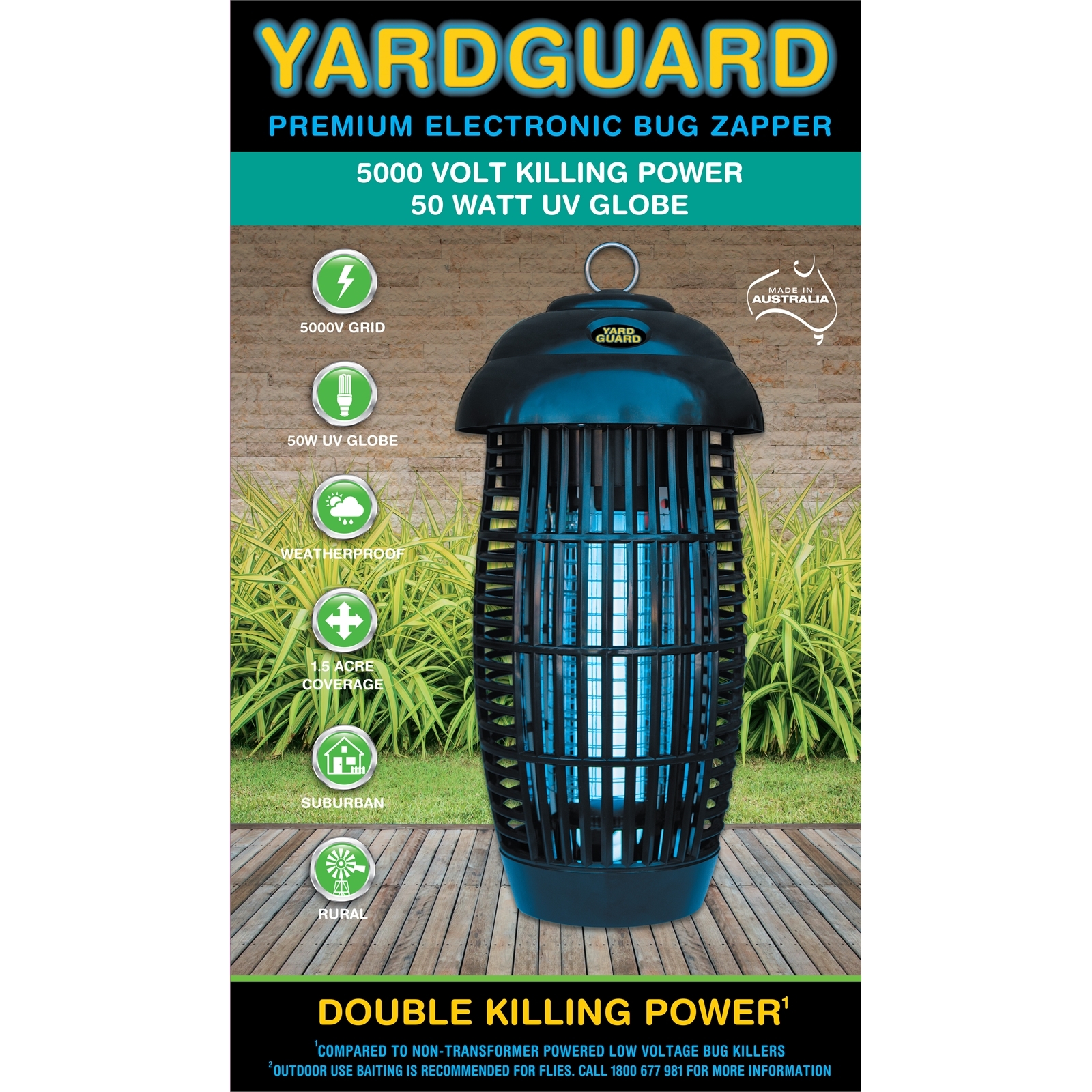 Yard Guard 50W Premium Bug Zapper Bunnings Australia