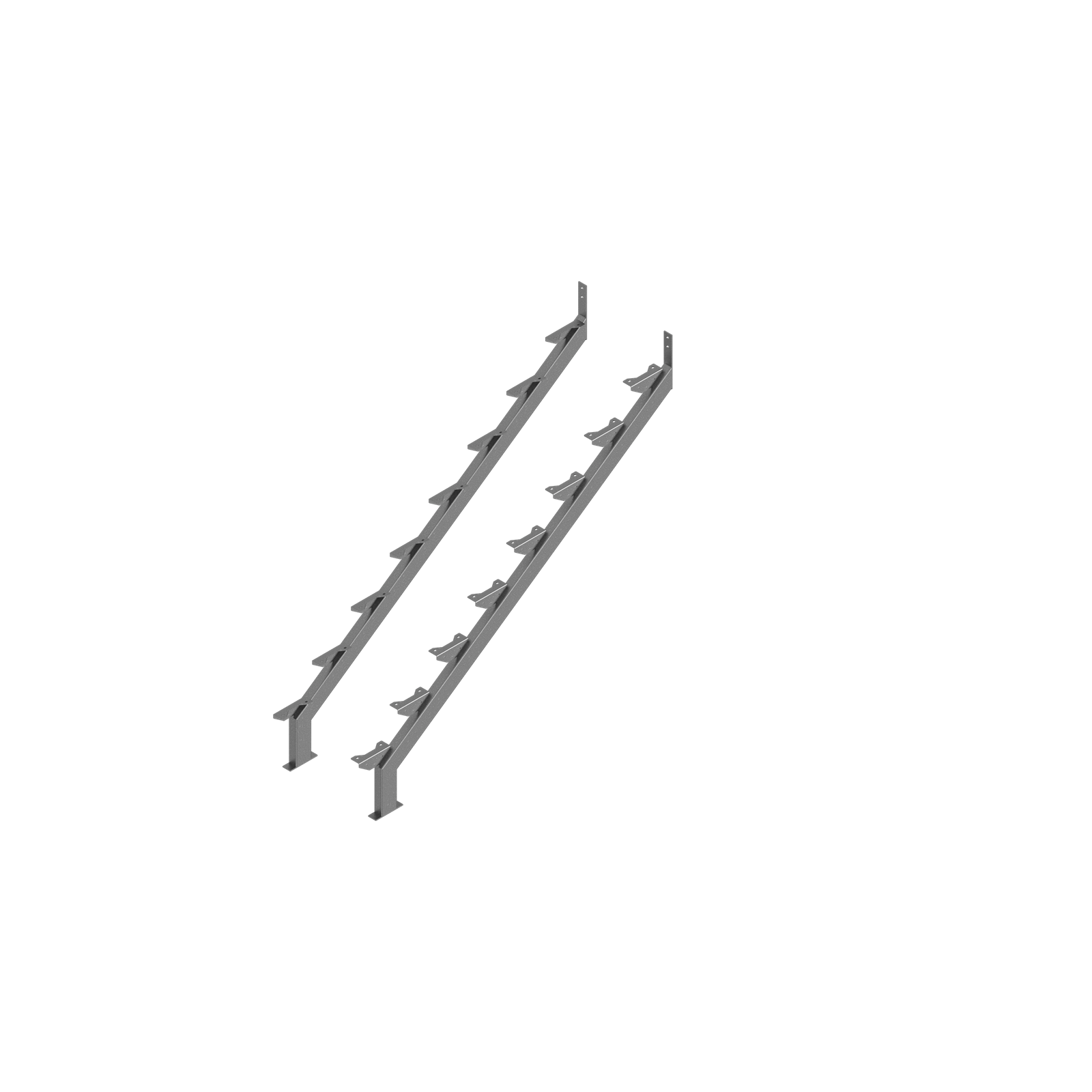 Weldlok 8 Tread Hot Dip Galvanised Stair Stringer 2 Pack Bunnings