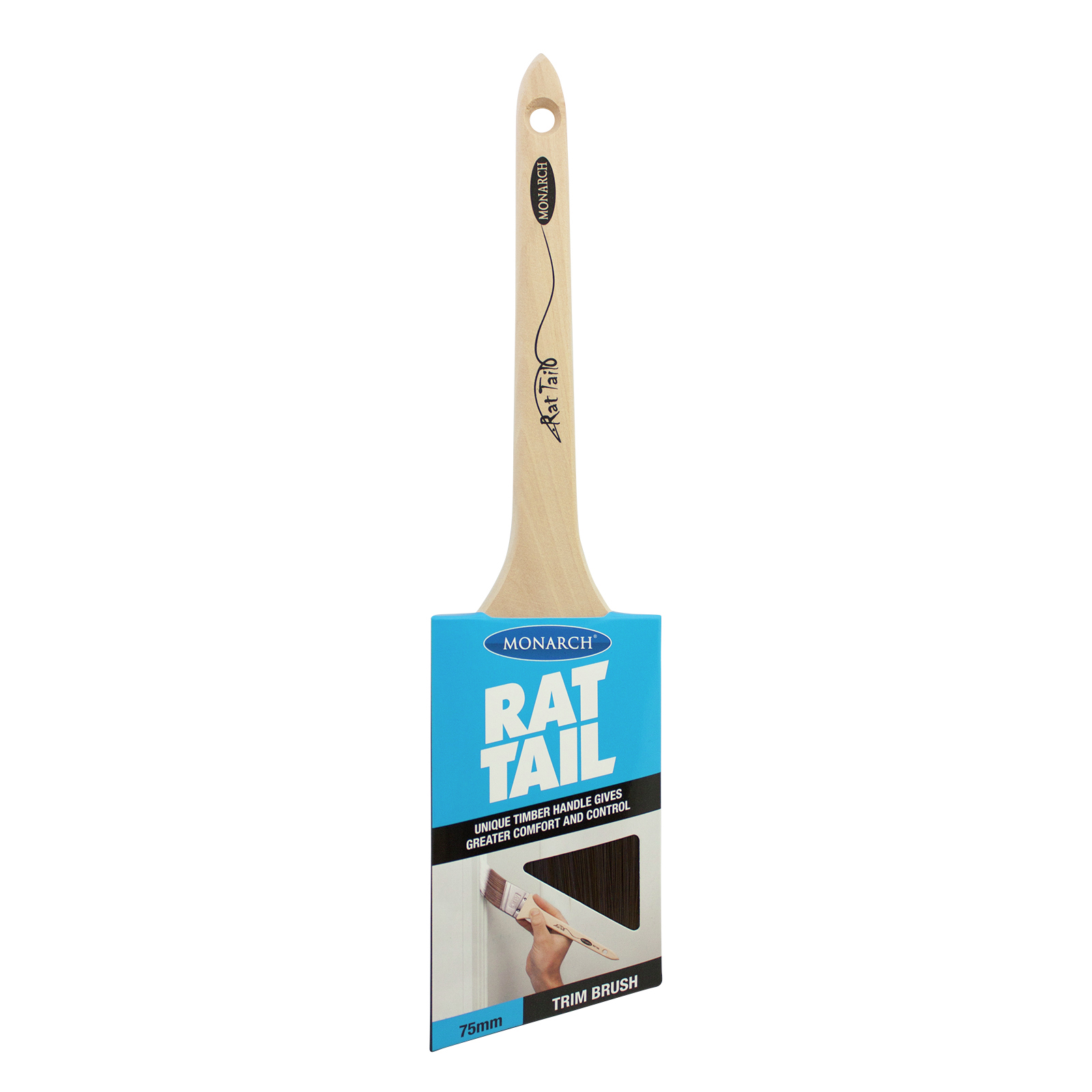 Monarch 75mm Rat Tail Trim Paint Brush Bunnings Australia