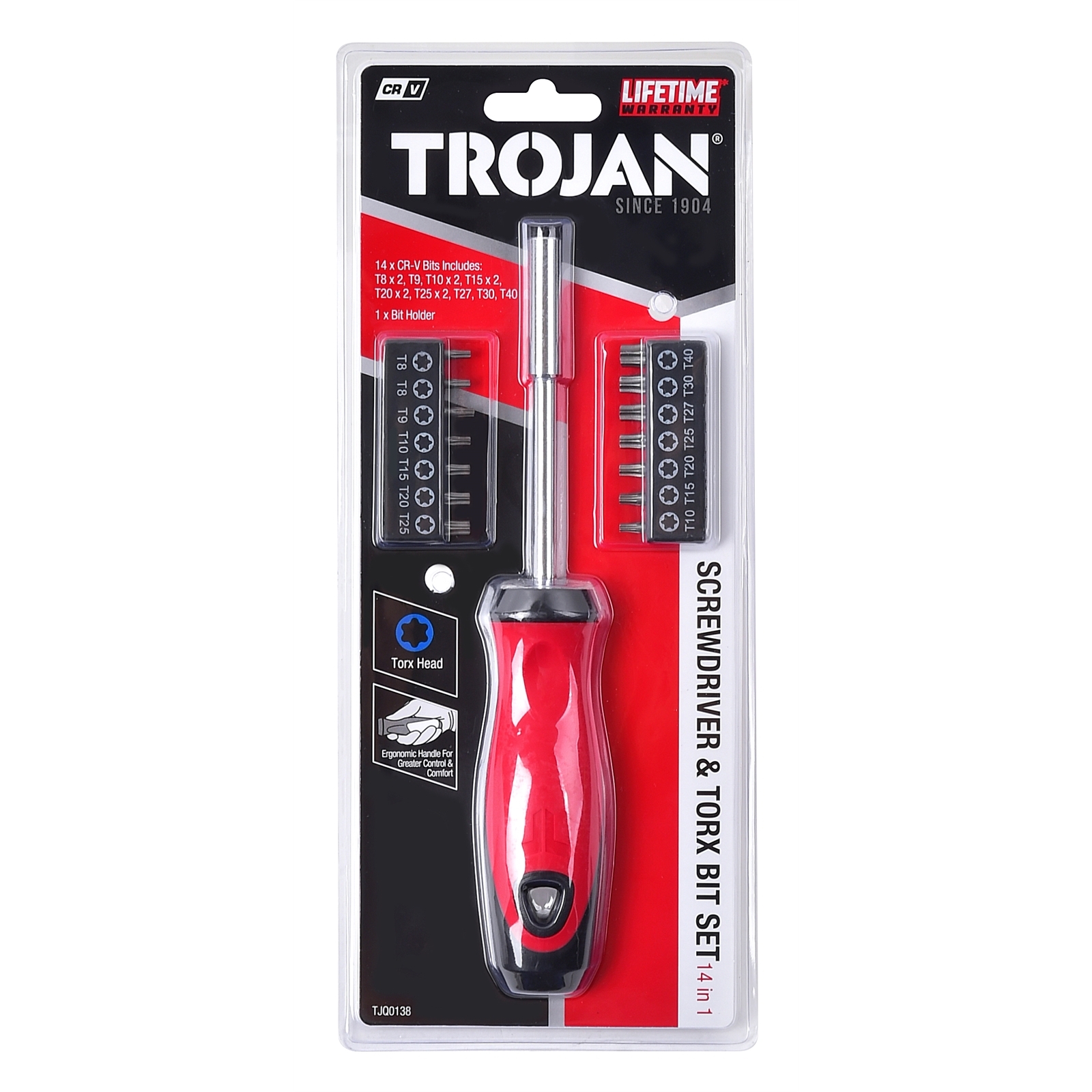 Trojan 15 Piece Torx Screwdriver & Bit Set Bunnings Australia