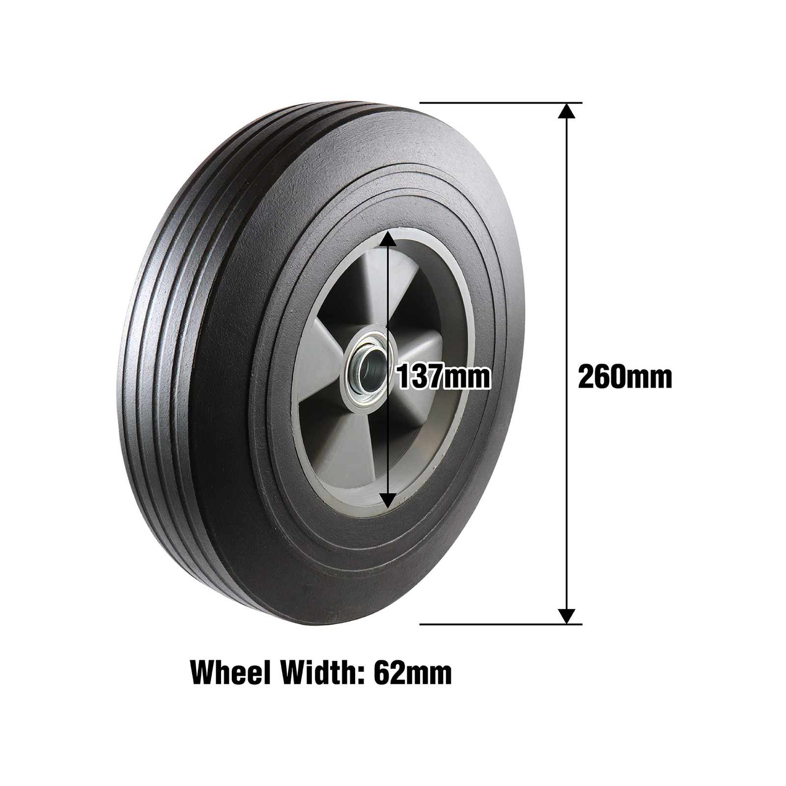 Move It 250mm Grey Plastic Centre Wheel Bunnings Australia