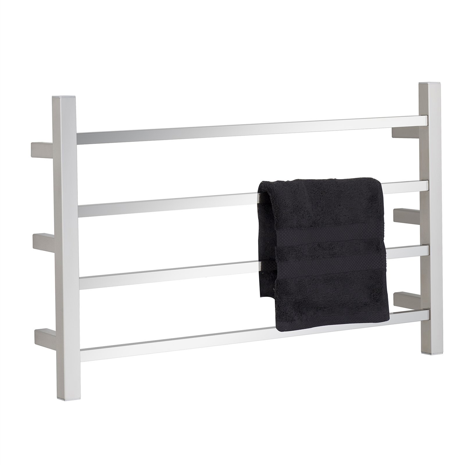 Arlec 4 Bar 45W Stainless Steel Square Heated Towel Rail Bunnings New