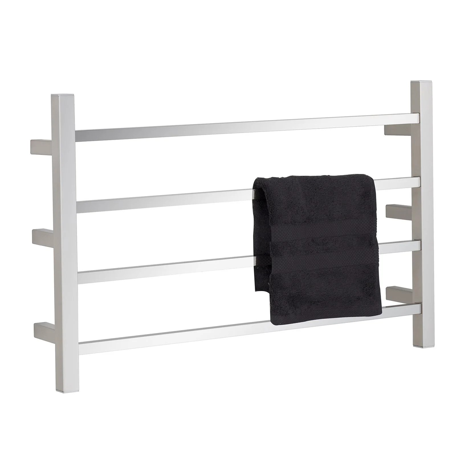 Arlec 4 Bar 45W Stainless Steel Square Heated Towel Rail Bunnings New