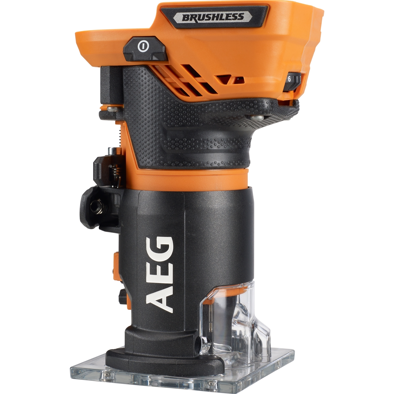 AEG 18V 1⁄4” Brushless Trim Router Skin Only Bunnings Australia