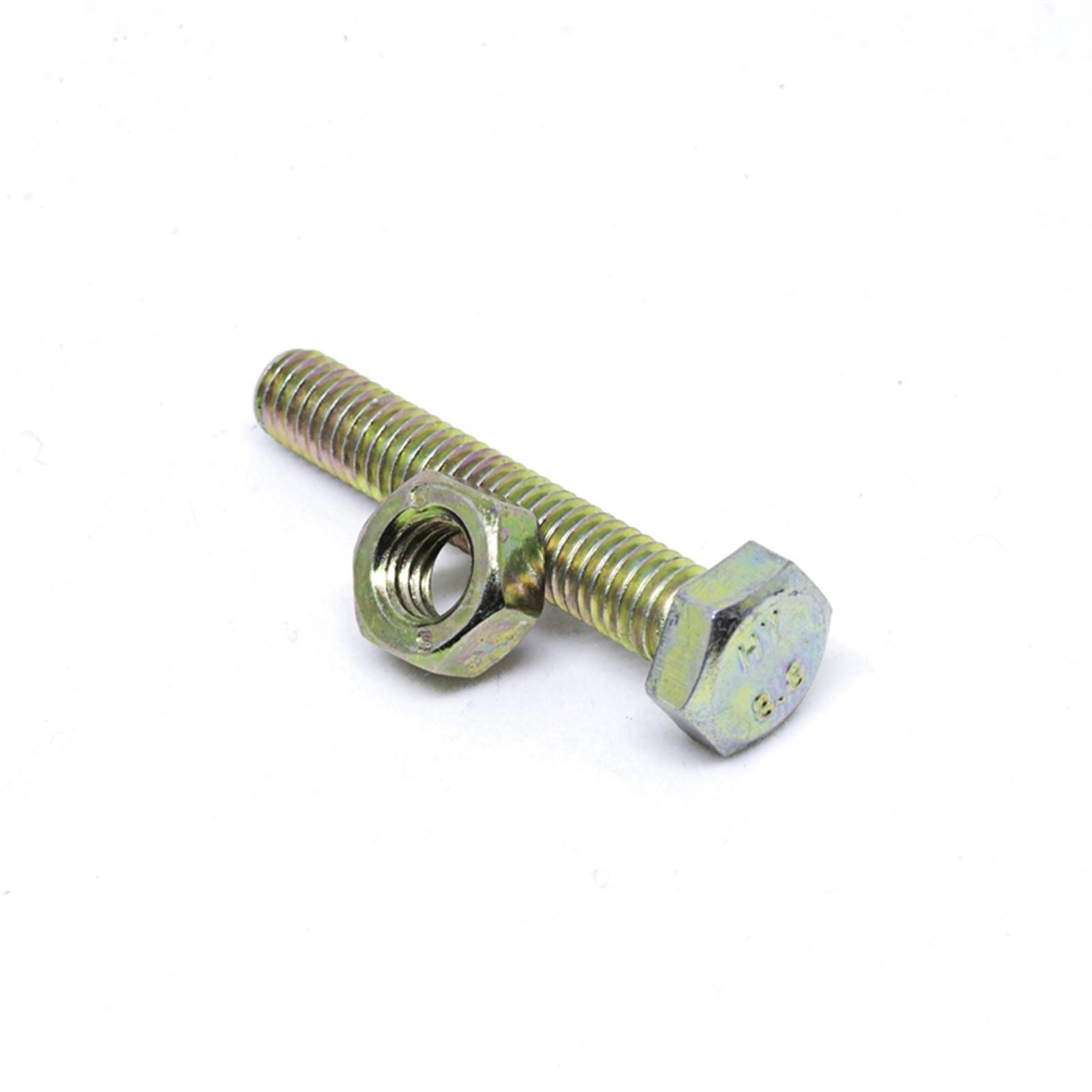 Pinnacle 10 x 65mm Yellow Zinc Hi Tensile Bolts And Nuts 2 Pack