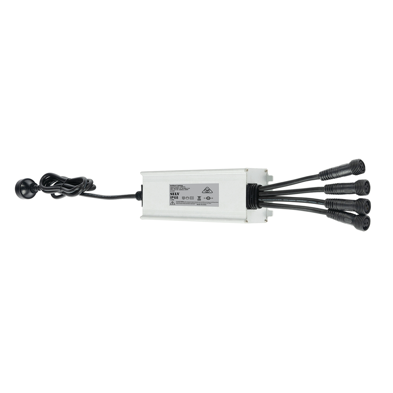 Brilliant 12V 200W DC Universal LED Garden DIY Transformer Bunnings