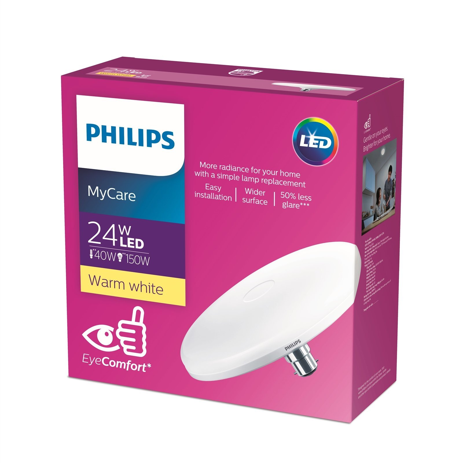 Philips 24W Warm White Ceiling LED BC Bulb Bunnings New Zealand