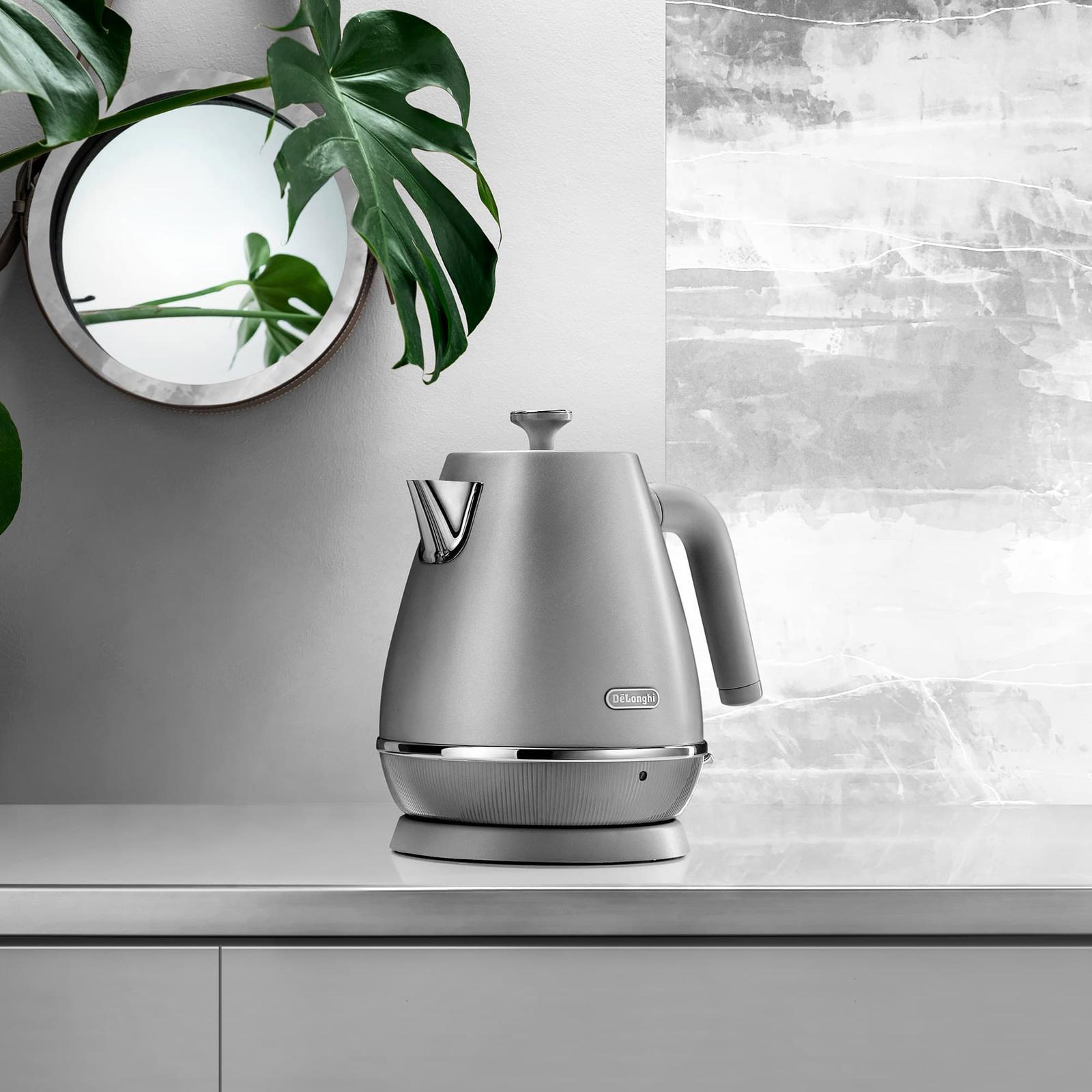 DeLonghi Distinta Perla KBIN2001S Kettle 1.7L Silver Bunnings Australia