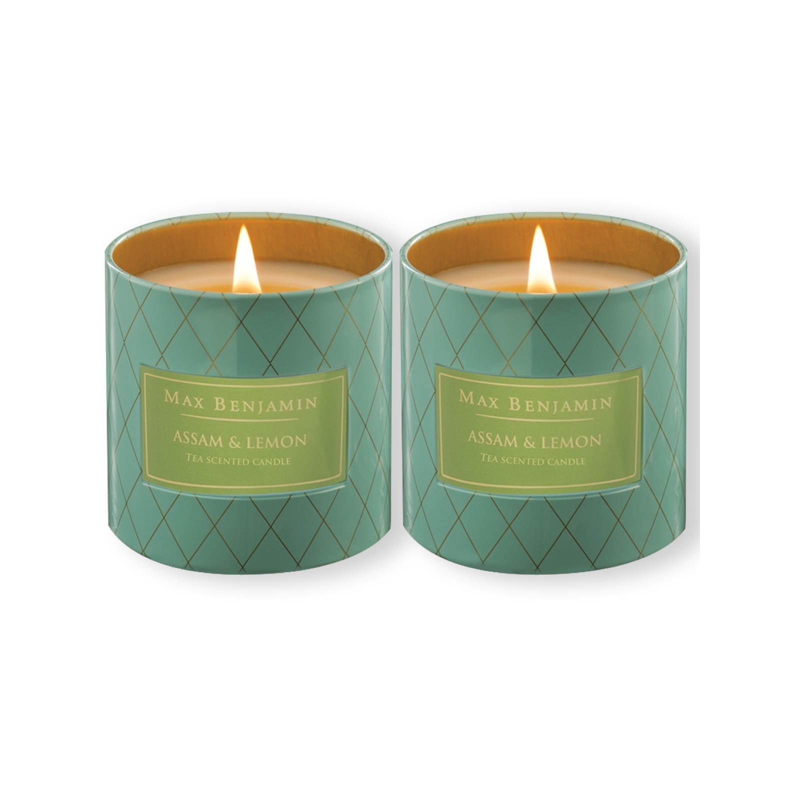 2PK Max Benjamin Assam & Lemon Tea Scented Candle 170g Bunnings Australia
