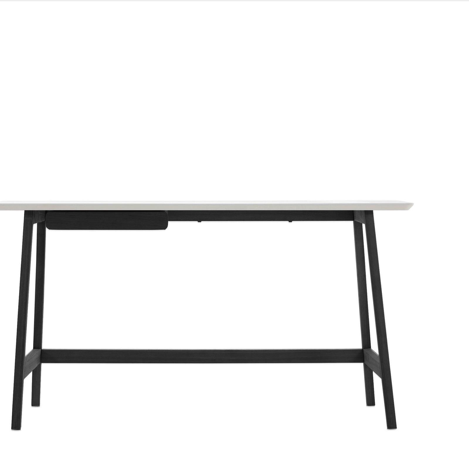 Alexandria study desk in solid timber legs Black Bunnings Australia