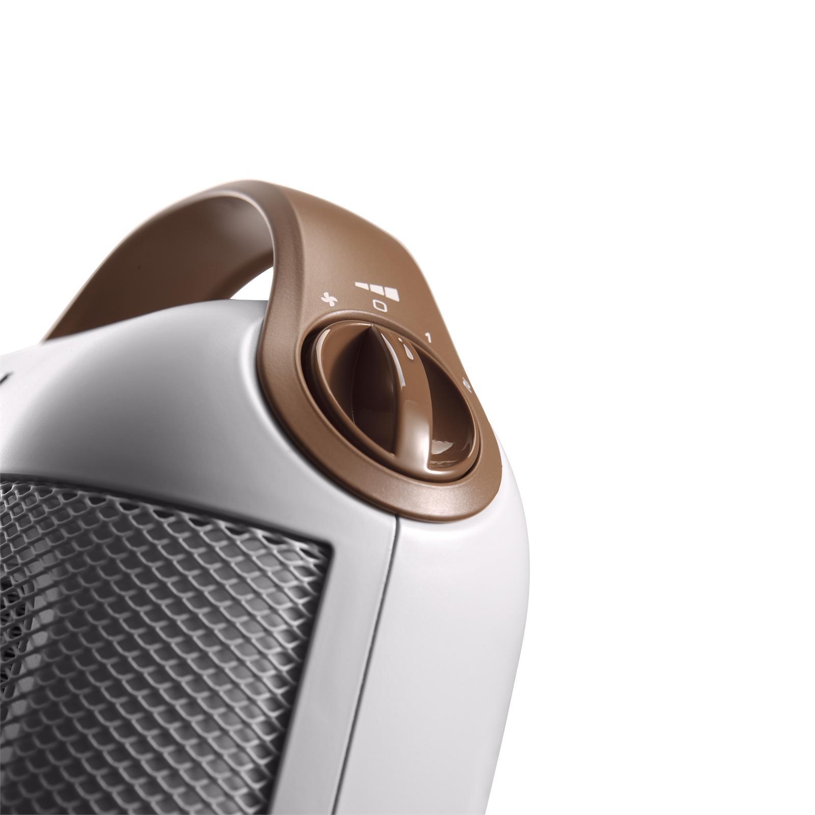 De'Longhi 1800W Ivory White Capsule Fan Heater Bunnings Australia