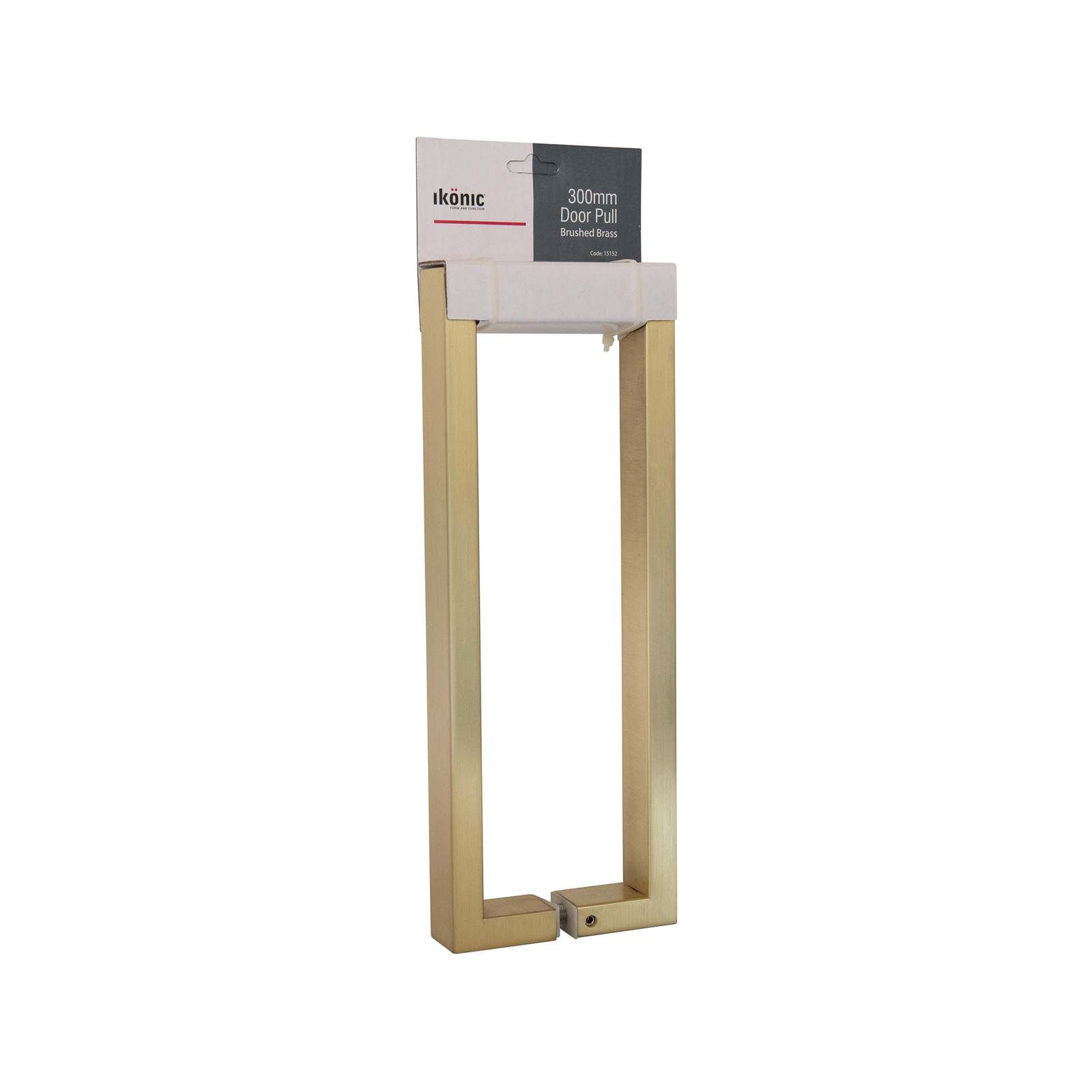 Ikonic 300 x 30mm Brushed Brass Entrance Pull Handle Bunnings Australia