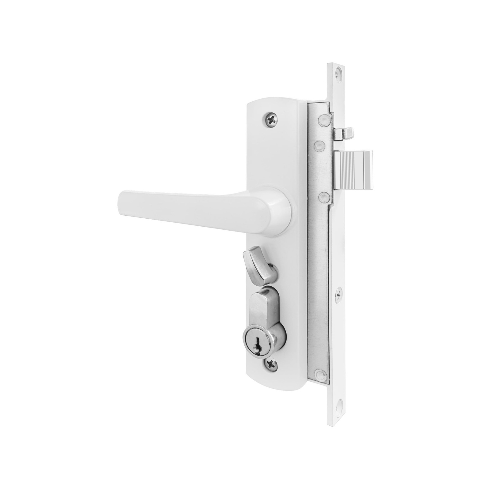 Rolltrak White Keyed Hinged Screen Door Lock Bunnings Australia