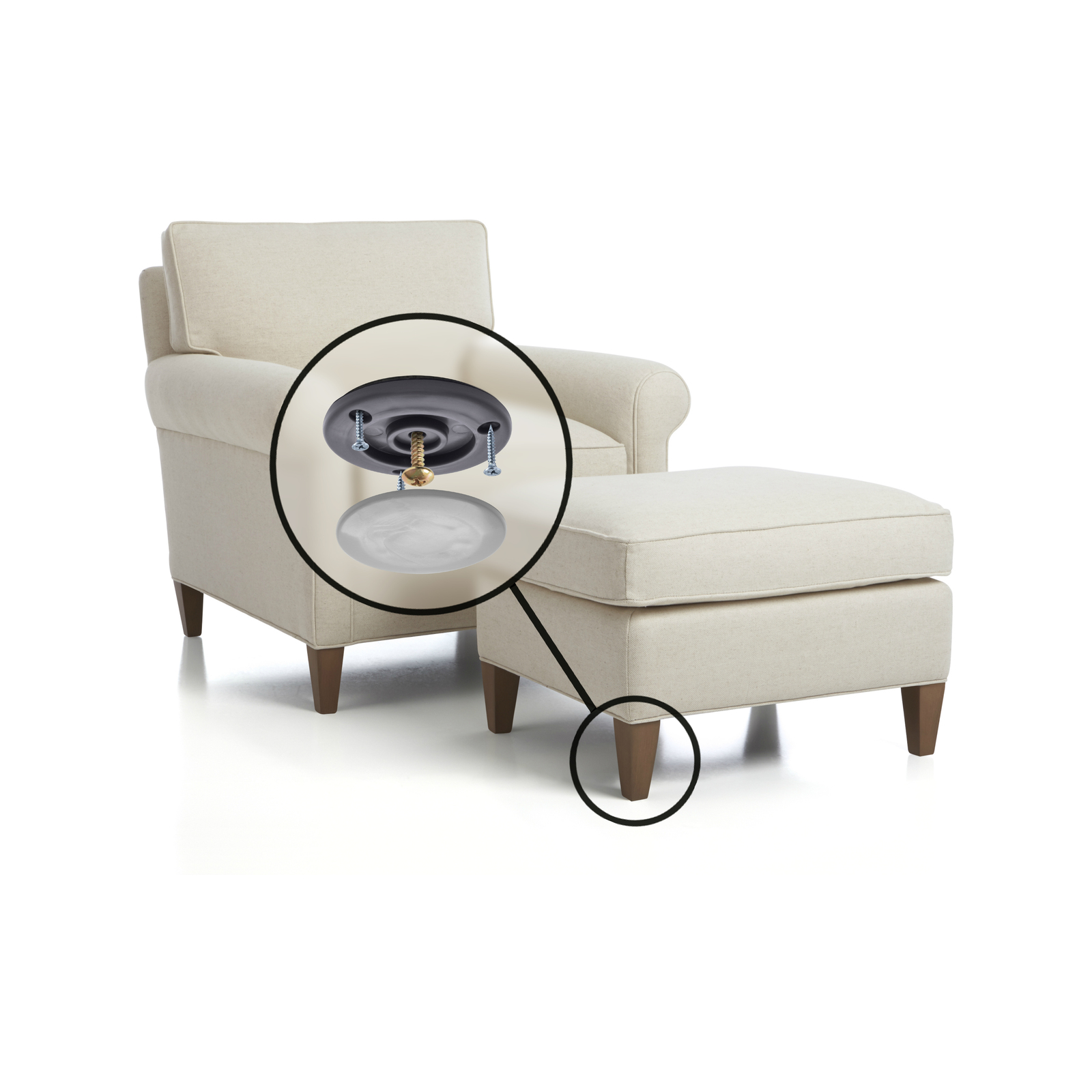 Slipstick 50mm Ultra Glide Sliding Furniture Feet 4 Pack Bunnings