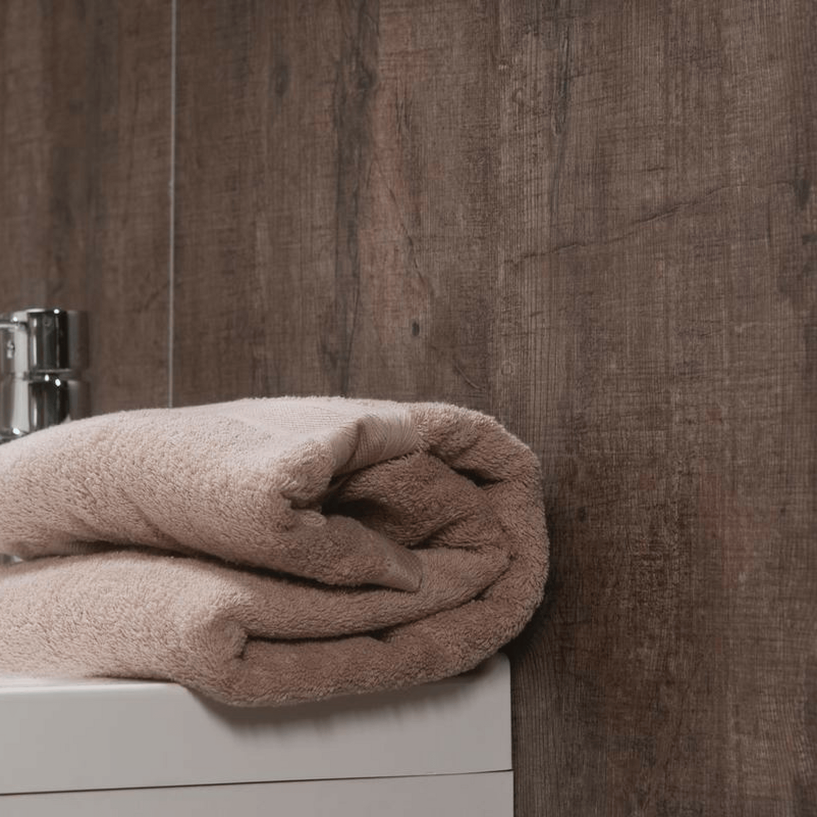 Beyond Tiles 2400 x 620mm x 10mm Rough Wood Fibo Waterproof Wall Panel