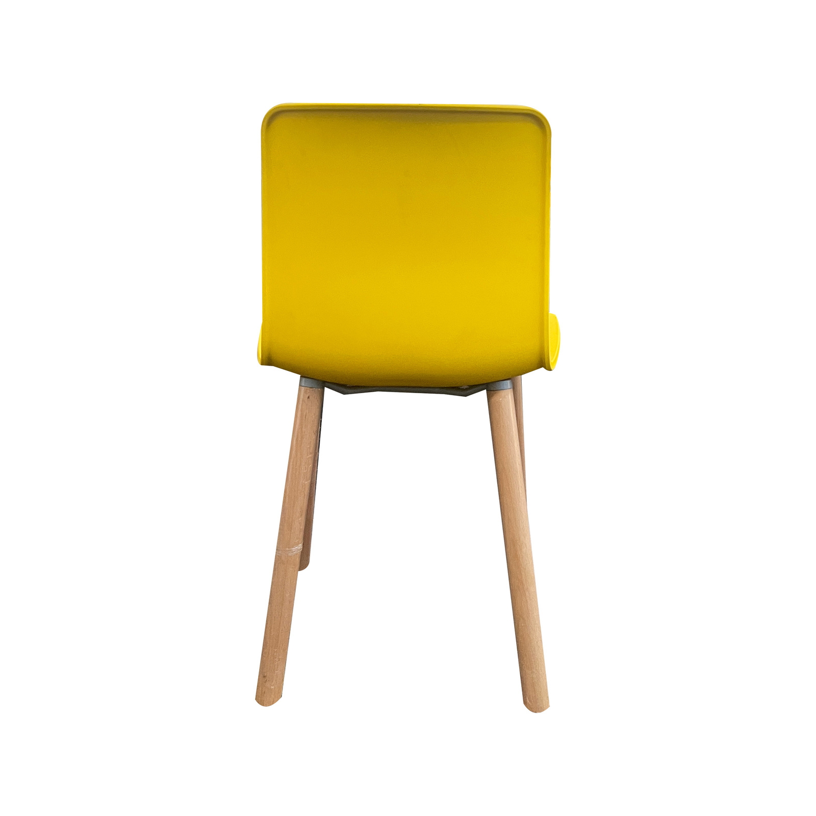 Heme dining chair with solid timber legs Yellow Bunnings Australia