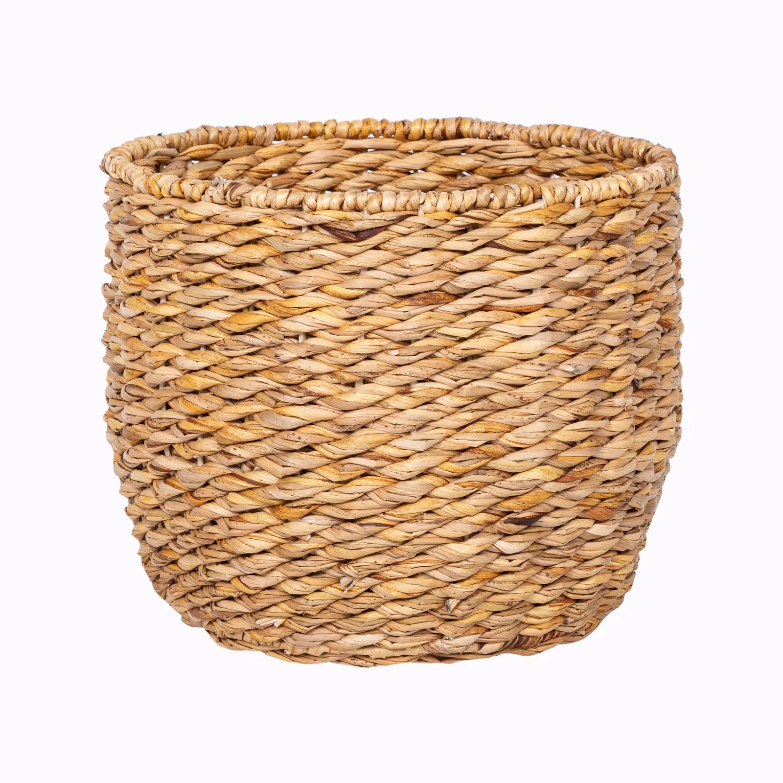 Lotus 230 x 200mm Extra Small Round Natural Planter Basket Bunnings