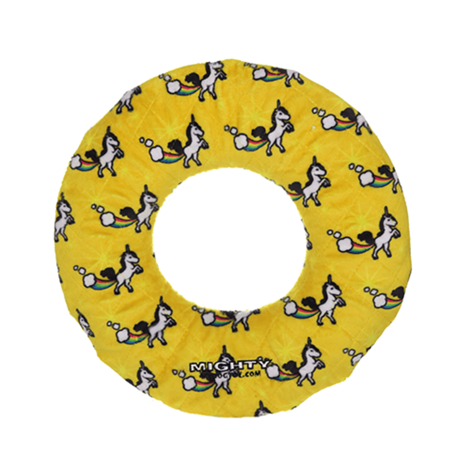 Mighty Ring Unicorn Tuff Dog Toy for Medium & Large Dogs by Tuffy